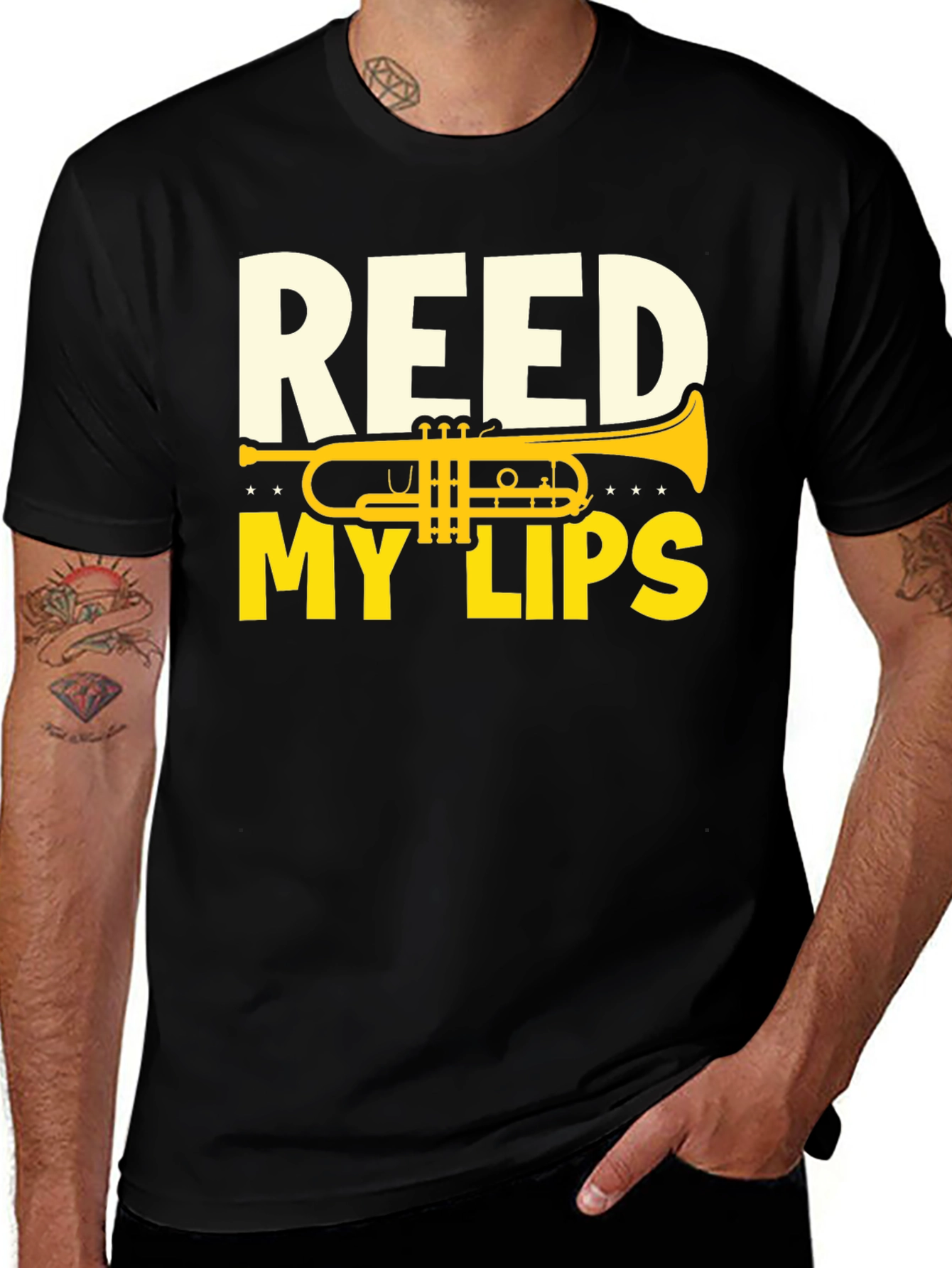 Variant 27 of Reed My Lips Trumpet T-Shirt