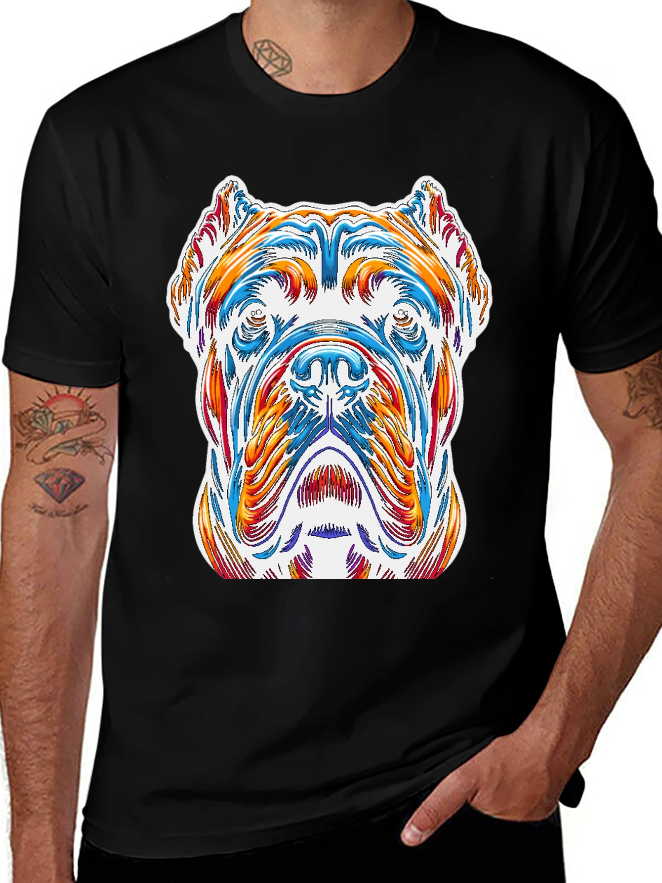 Variant 24 of Dog Art Graphic Tee - Stylish Canine Design