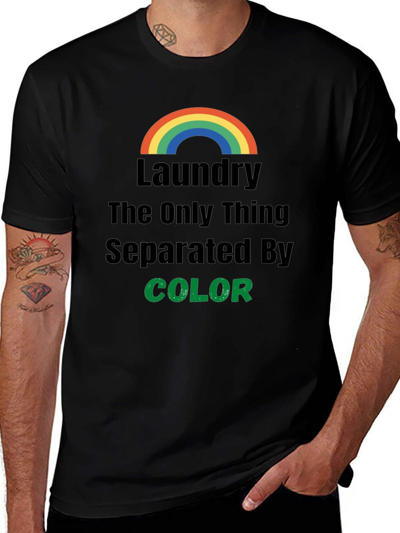 Variant 21 of Laundry Separated by Color Graphic T-Shirt