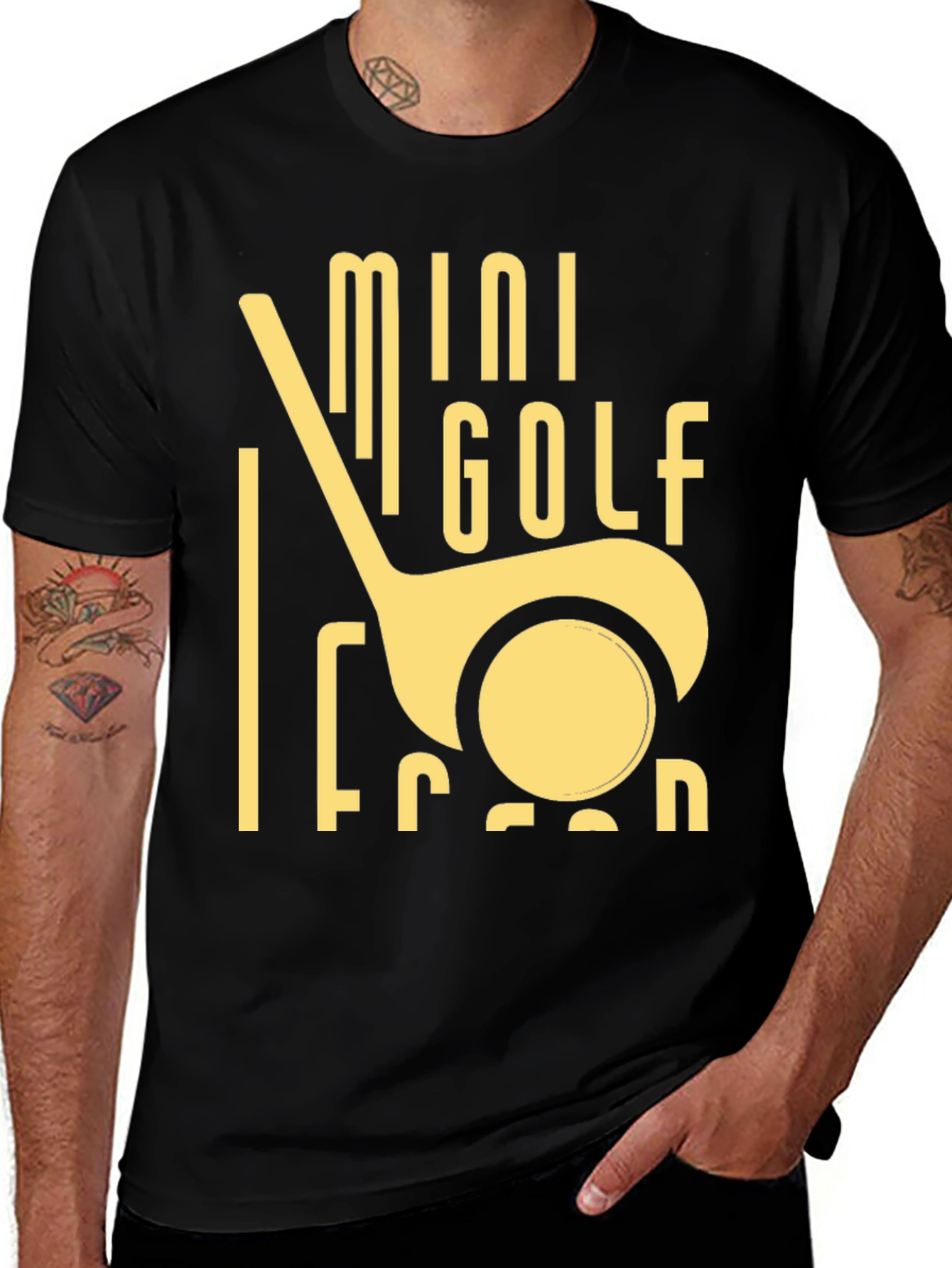 Mini Golf Lesson Black T-Shirt