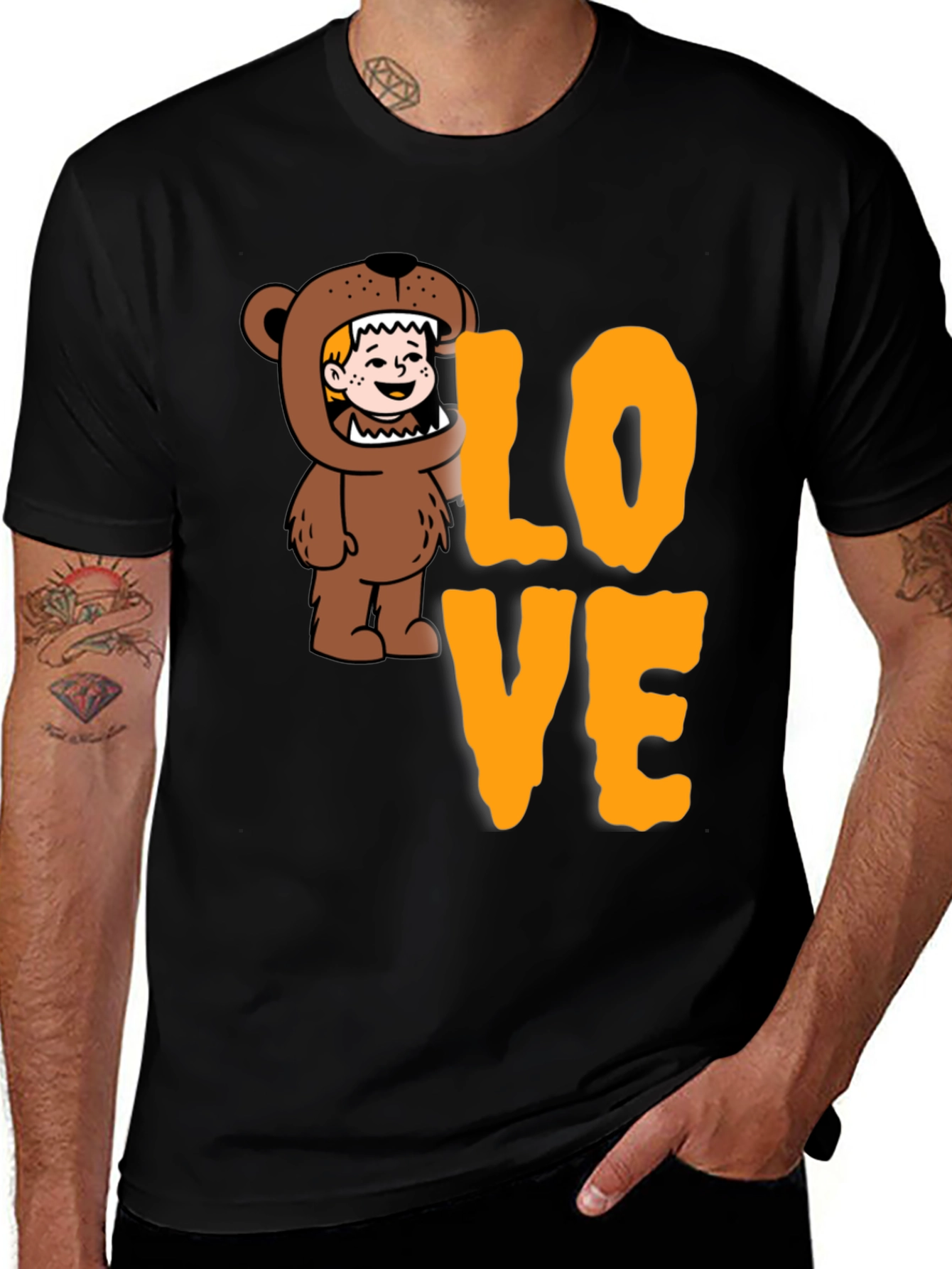 Variant 3 of Bear Costume LOVE Graphic T-Shirt