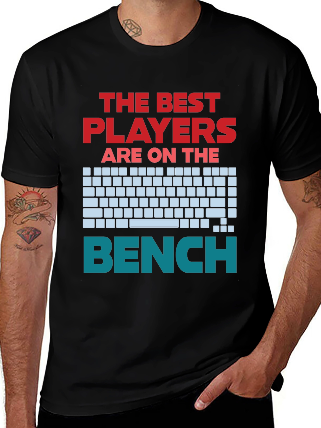 Gamer T-Shirt - The Best Players Are On The Bench