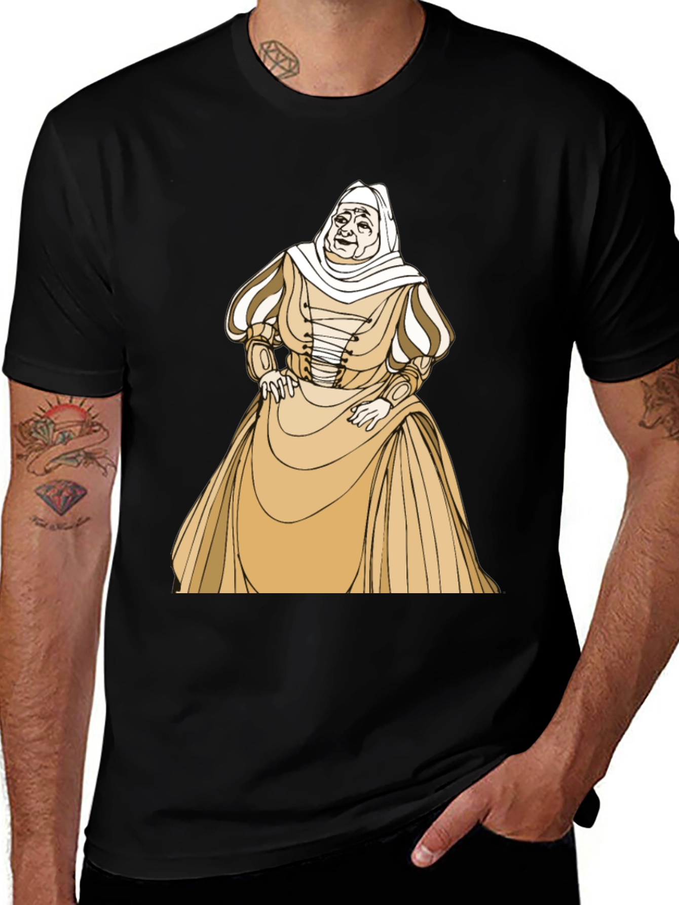 Vintage Nun T-Shirt - Unique Graphic Tee