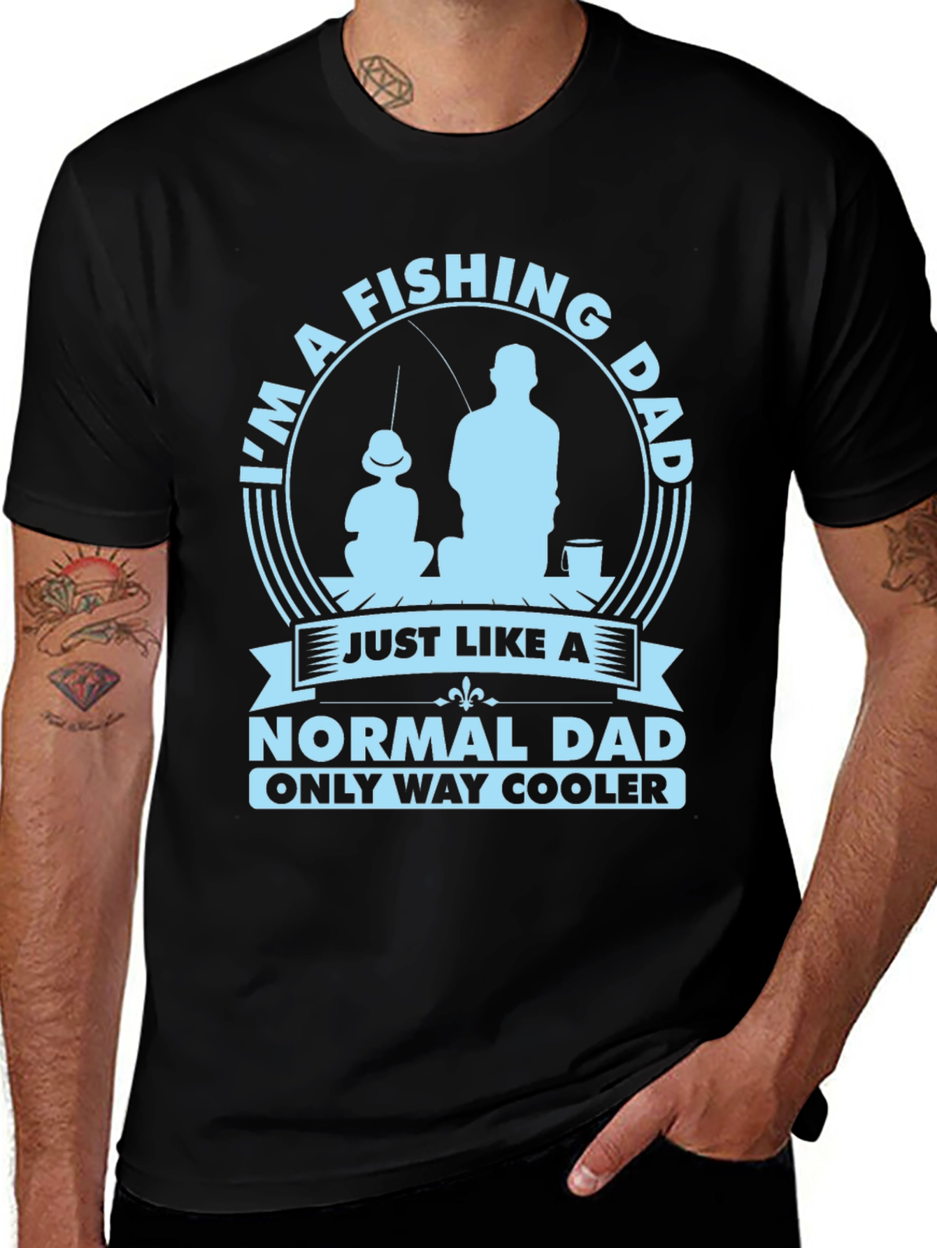 Variant 11 of Fishing Dad T-Shirt - Only Way Cooler!