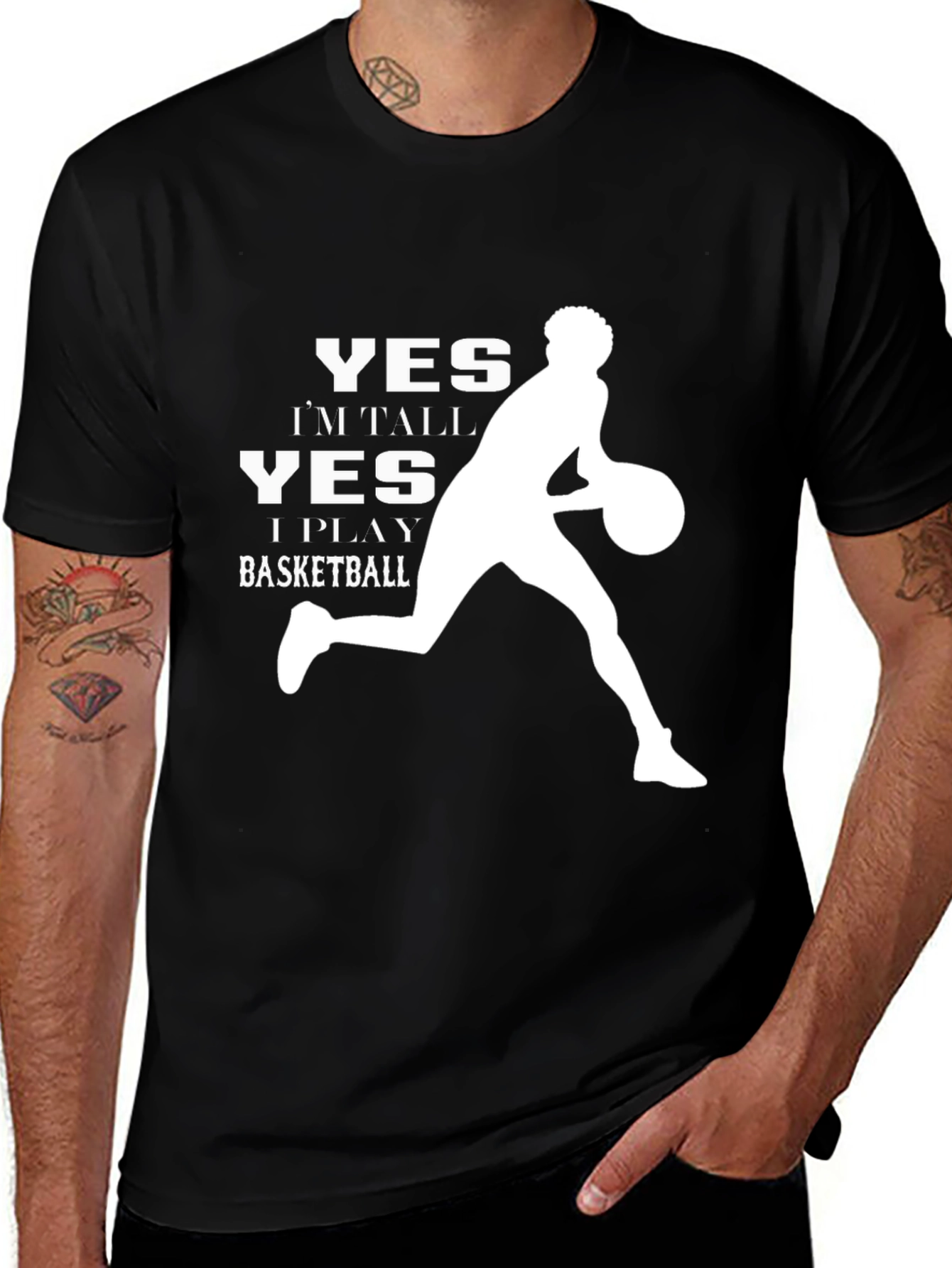 Variant 8 of Basketball Player Graphic T-Shirt