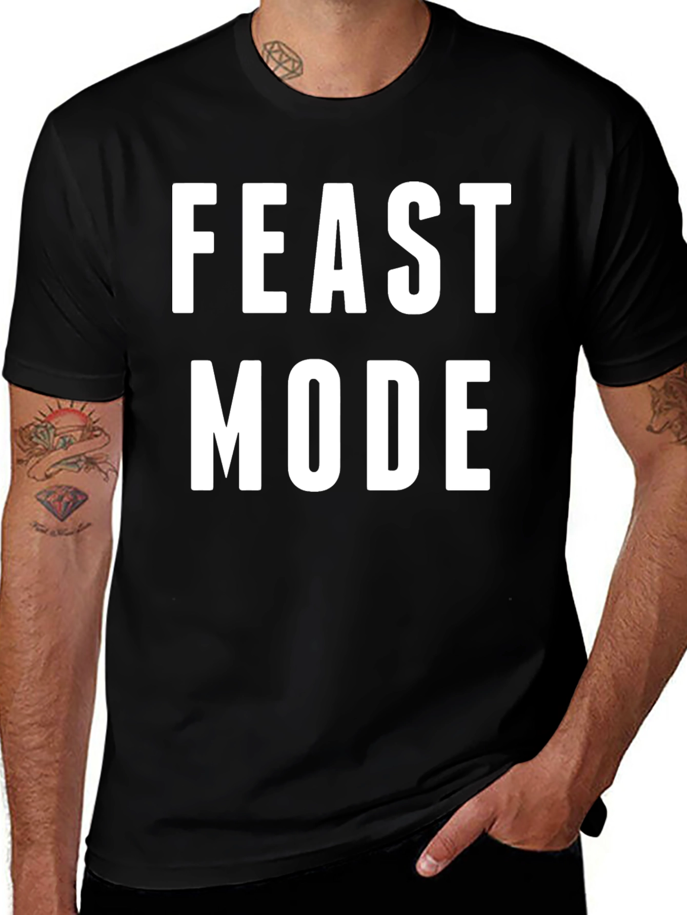 Variant 7 of Feast Mode Black T-Shirt