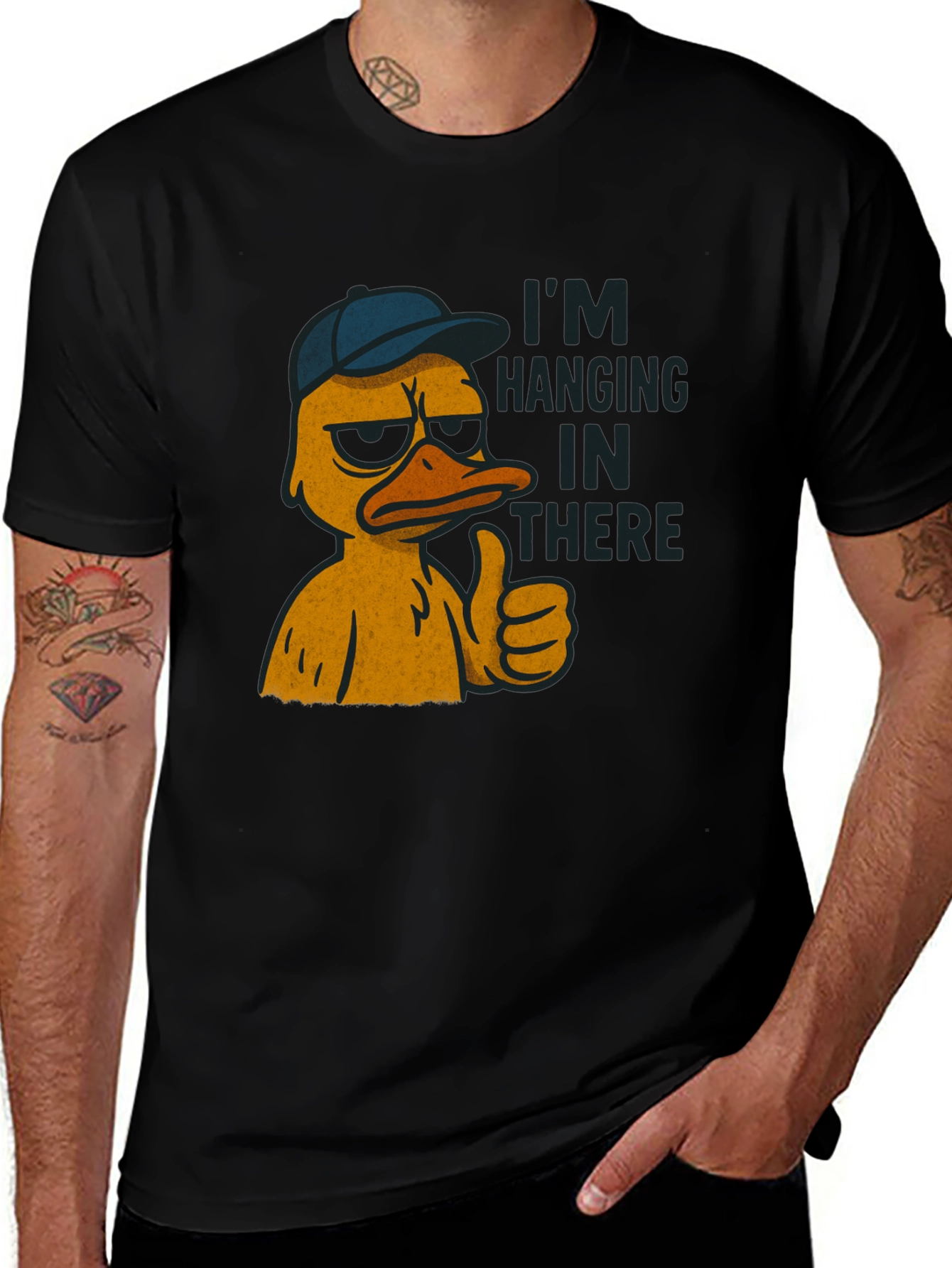 Variant 9 of I'm Hanging In There Duck T-Shirt
