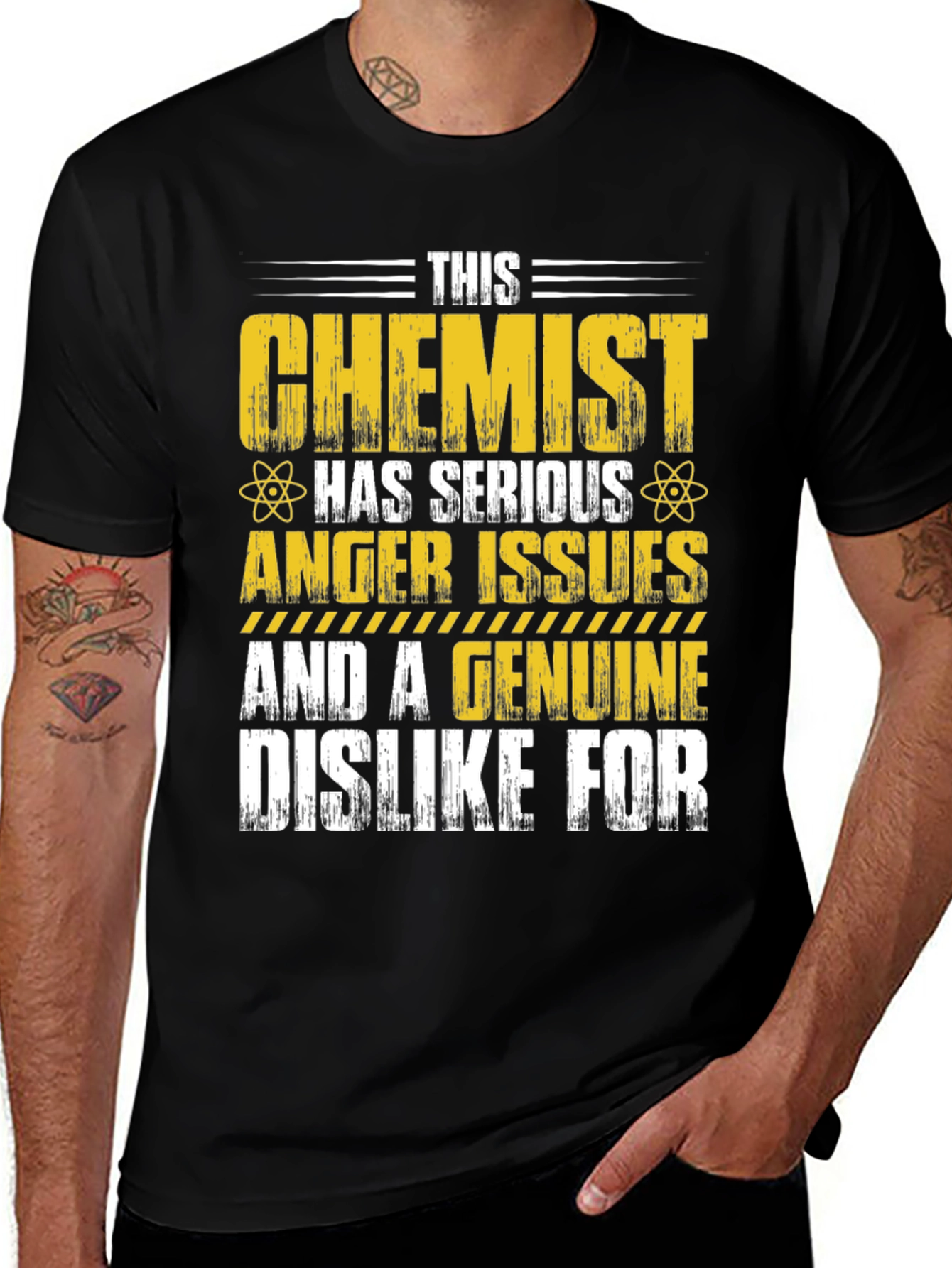 Chemist Anger Issues T-Shirt Funny Science Tee