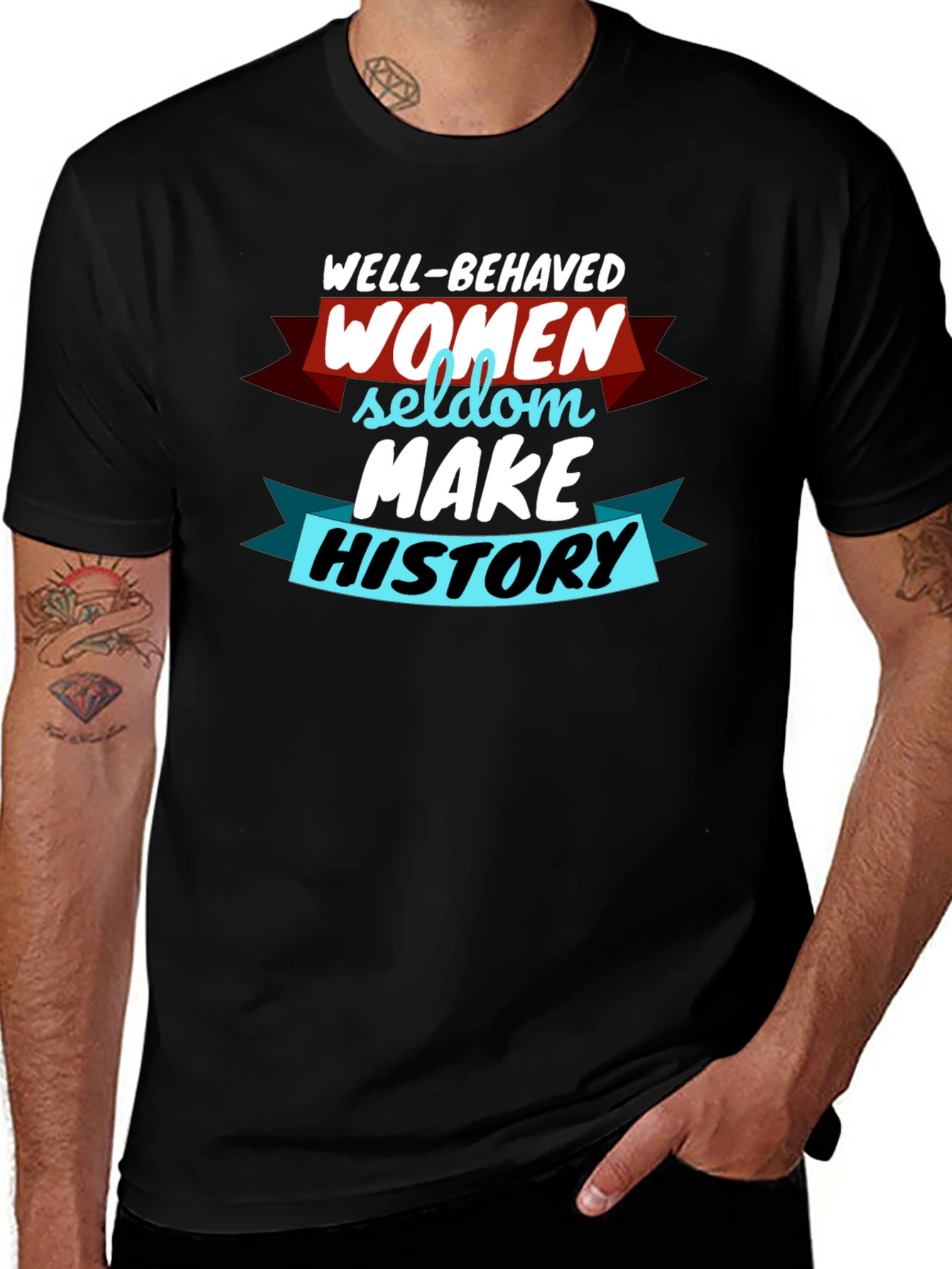 Variant 8 of Well-Behaved Women Graphic Tee - Sassy Statement T-Shirt