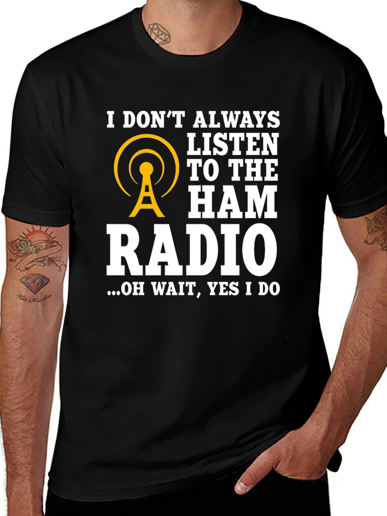 Variant 29 of Ham Radio T-Shirt - Listen to The Ham Radio