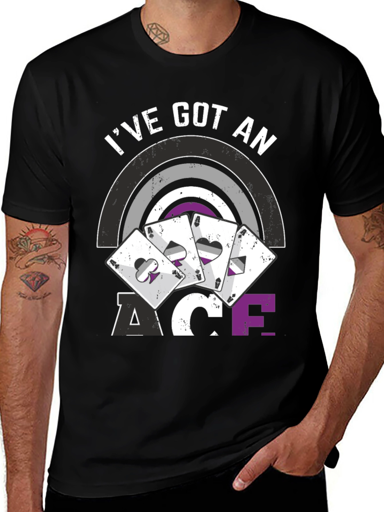 Variant 24 of Asexual Pride Ace T-Shirt