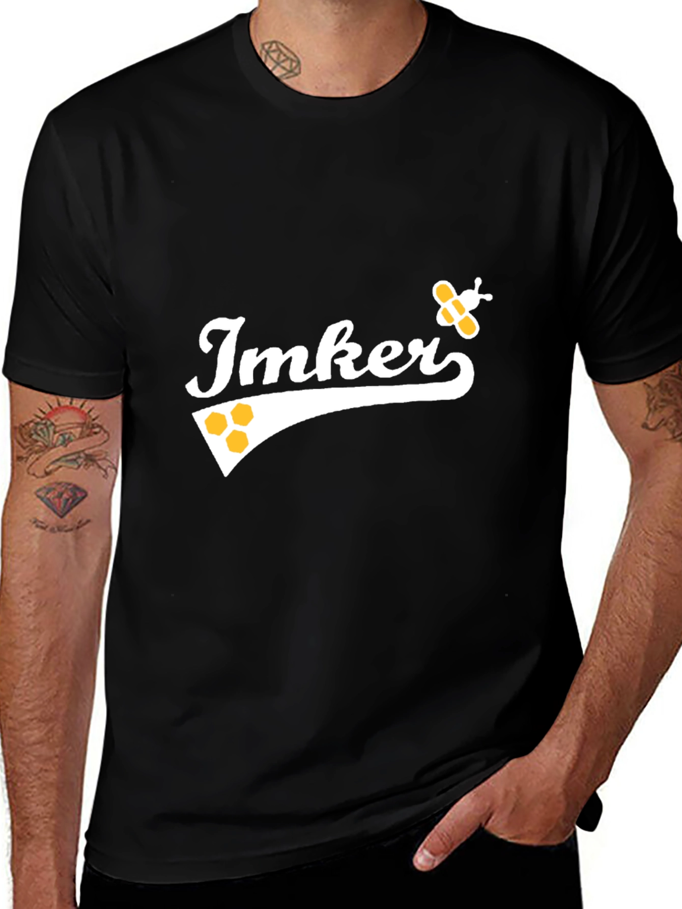 Variant 23 of Imker Bee Graphic Black T-Shirt