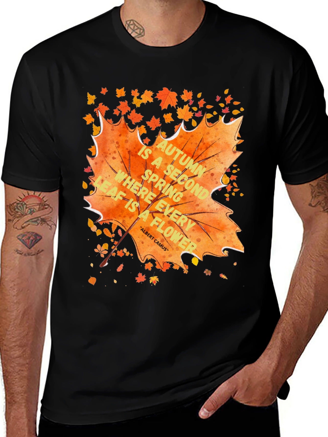 Variant 22 of Autumn Leaf Quote T-Shirt