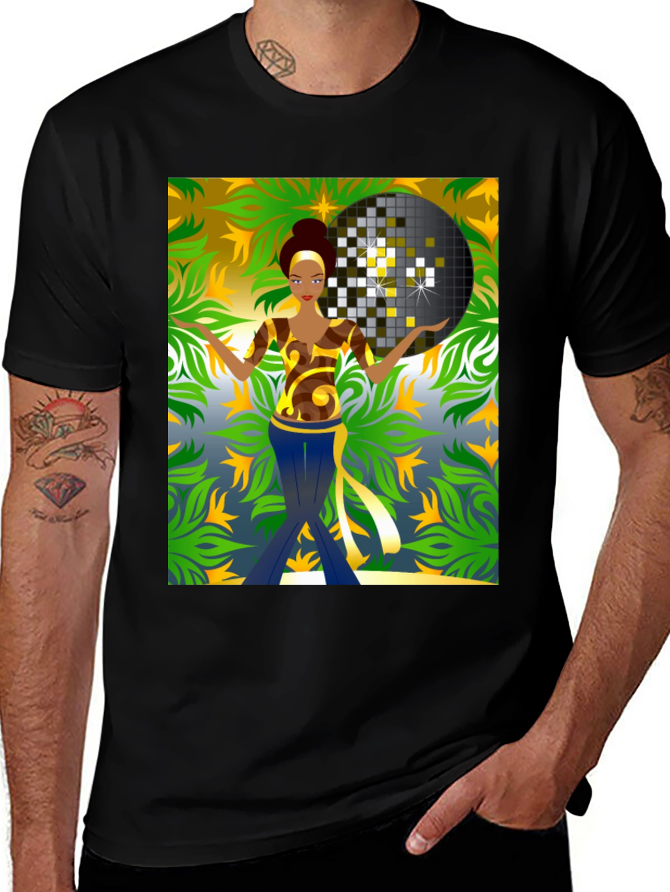 Variant 18 of Retro Disco Dancer Graphic Tee