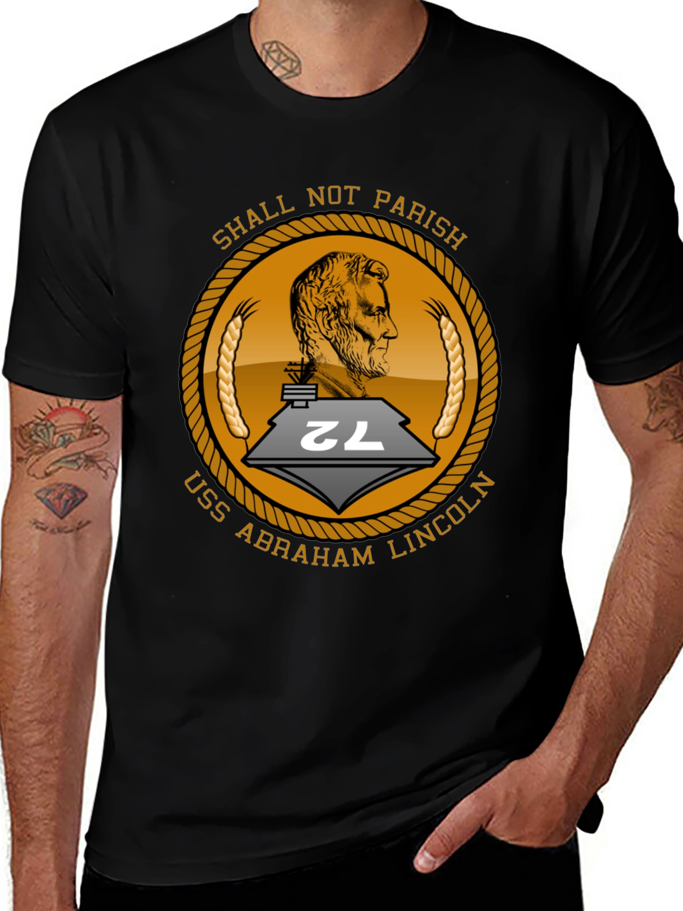 USS Abraham Lincoln T-Shirt - Shall Not Parish
