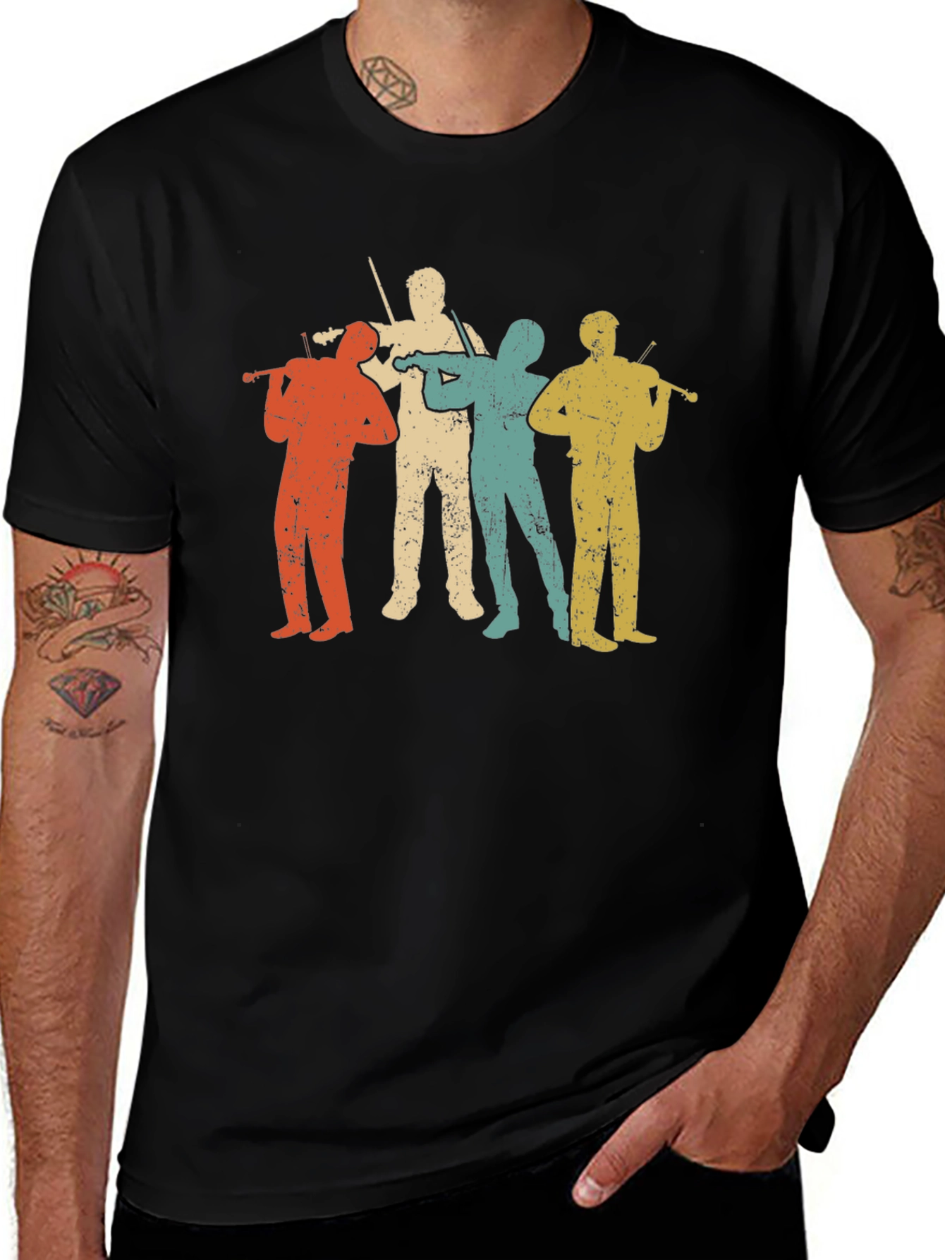 Variant 15 of Vintage Fiddler Silhouette T-Shirt