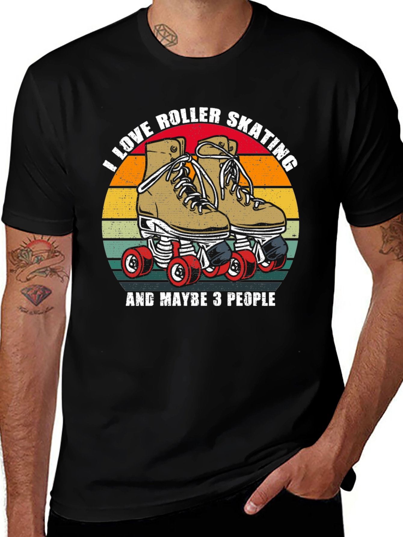 Variant 10 of Roller Skating T-Shirt - Retro Design