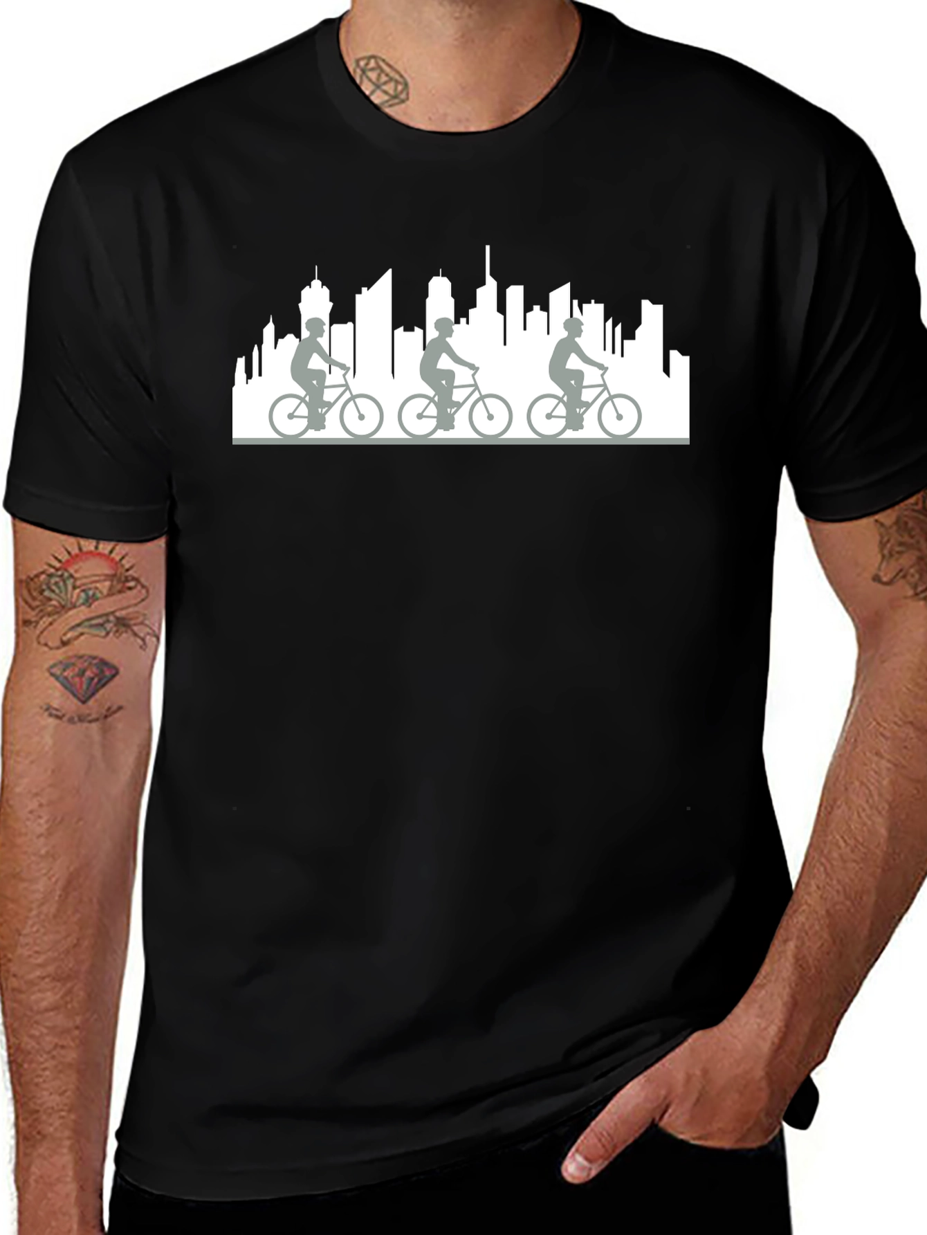 Variant 4 of City Cycling T-Shirt - Urban Rider Tee