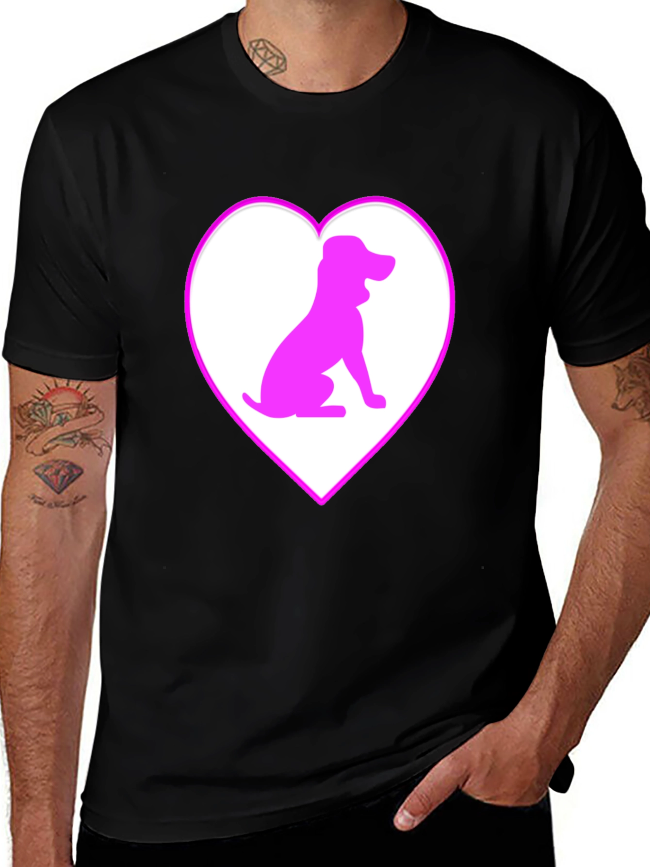 Variant 23 of Dog Heart T-Shirt - Cute Pet Lover Tee