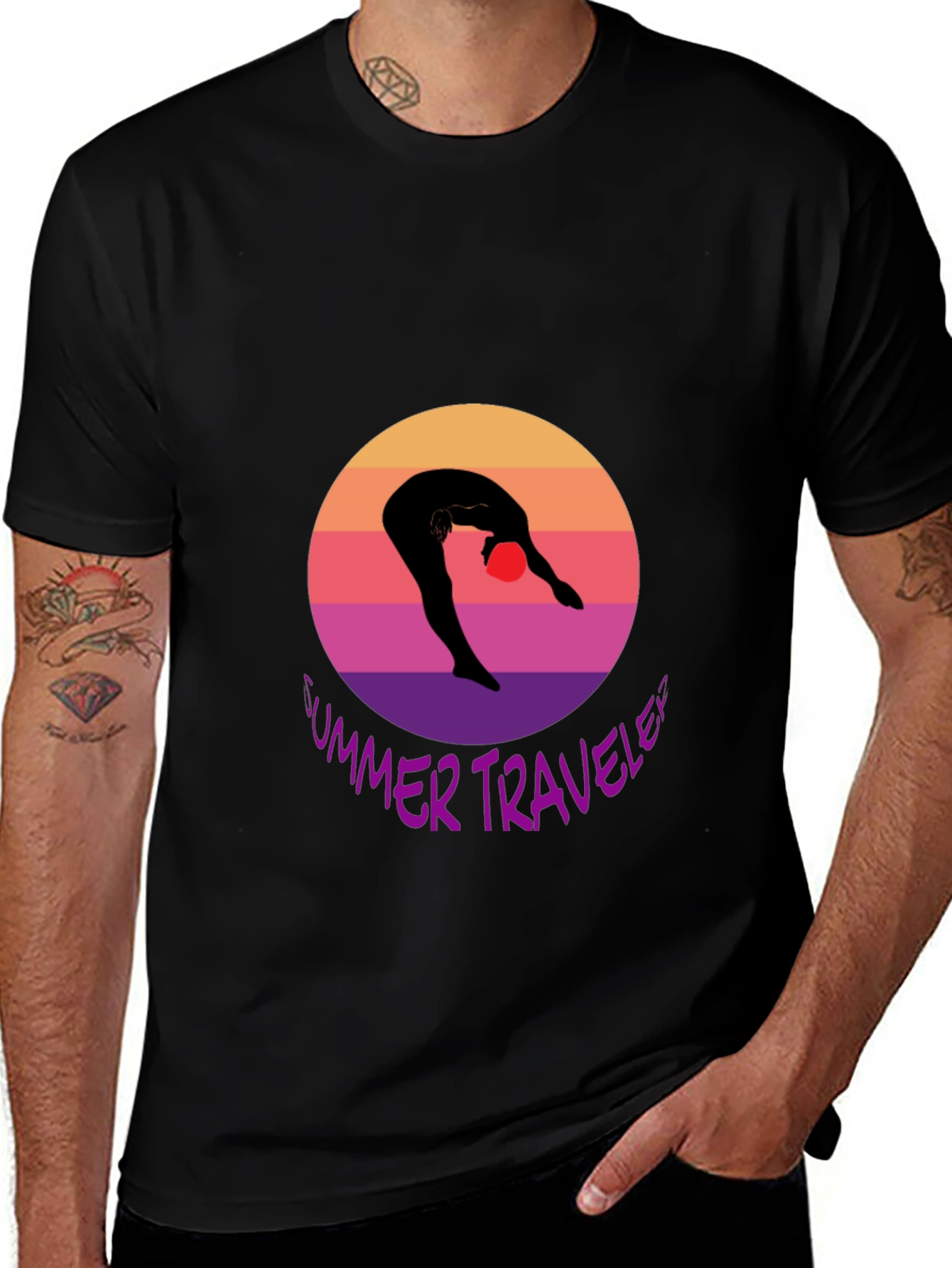 Variant 12 of Summer Traveler T-Shirt Black