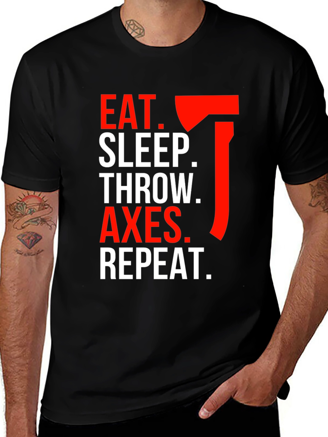 Variant 23 of Eat Sleep Throw Axes T-Shirt