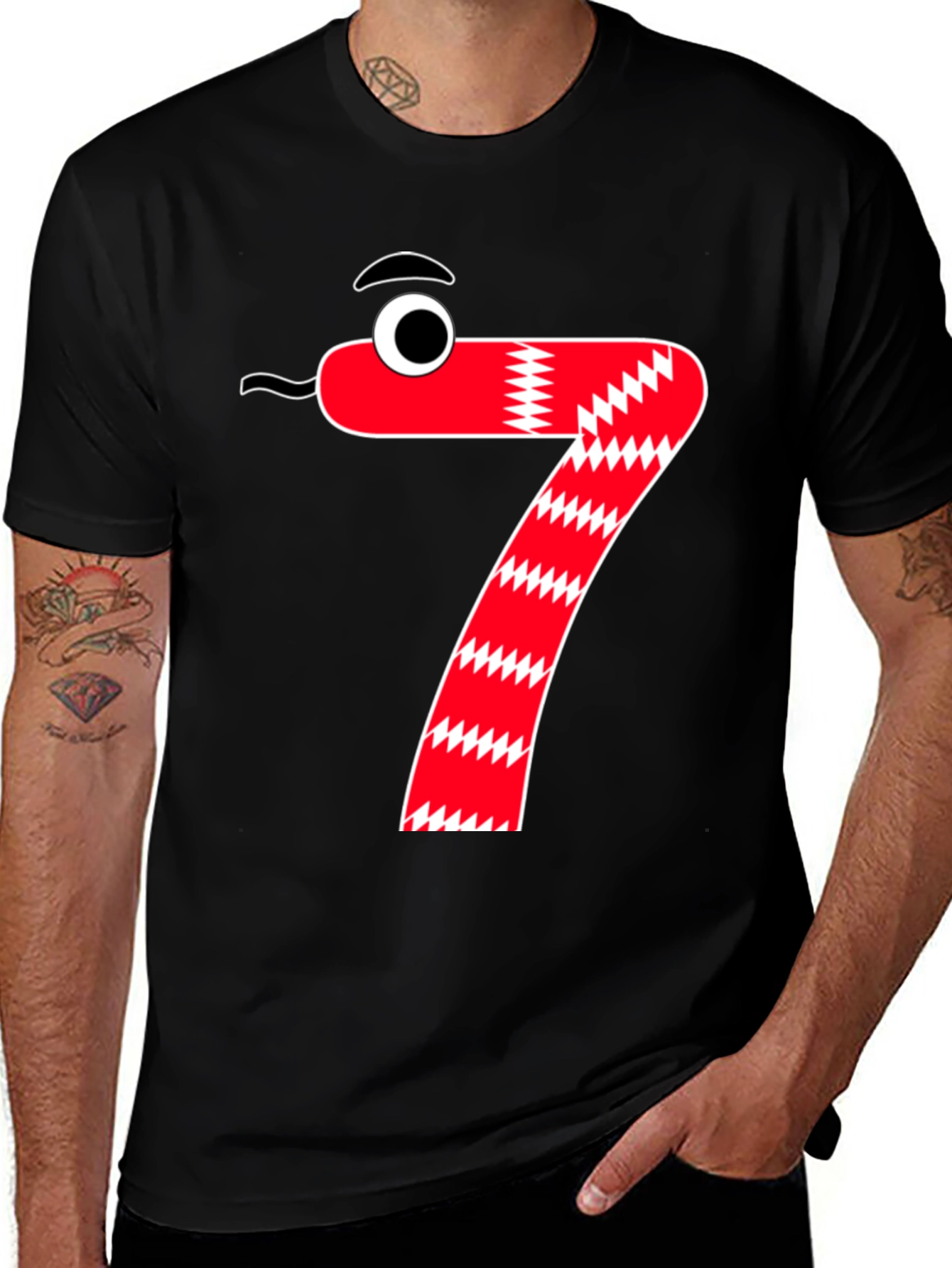 Variant 18 of Lucky Number Seven Graphic Tee