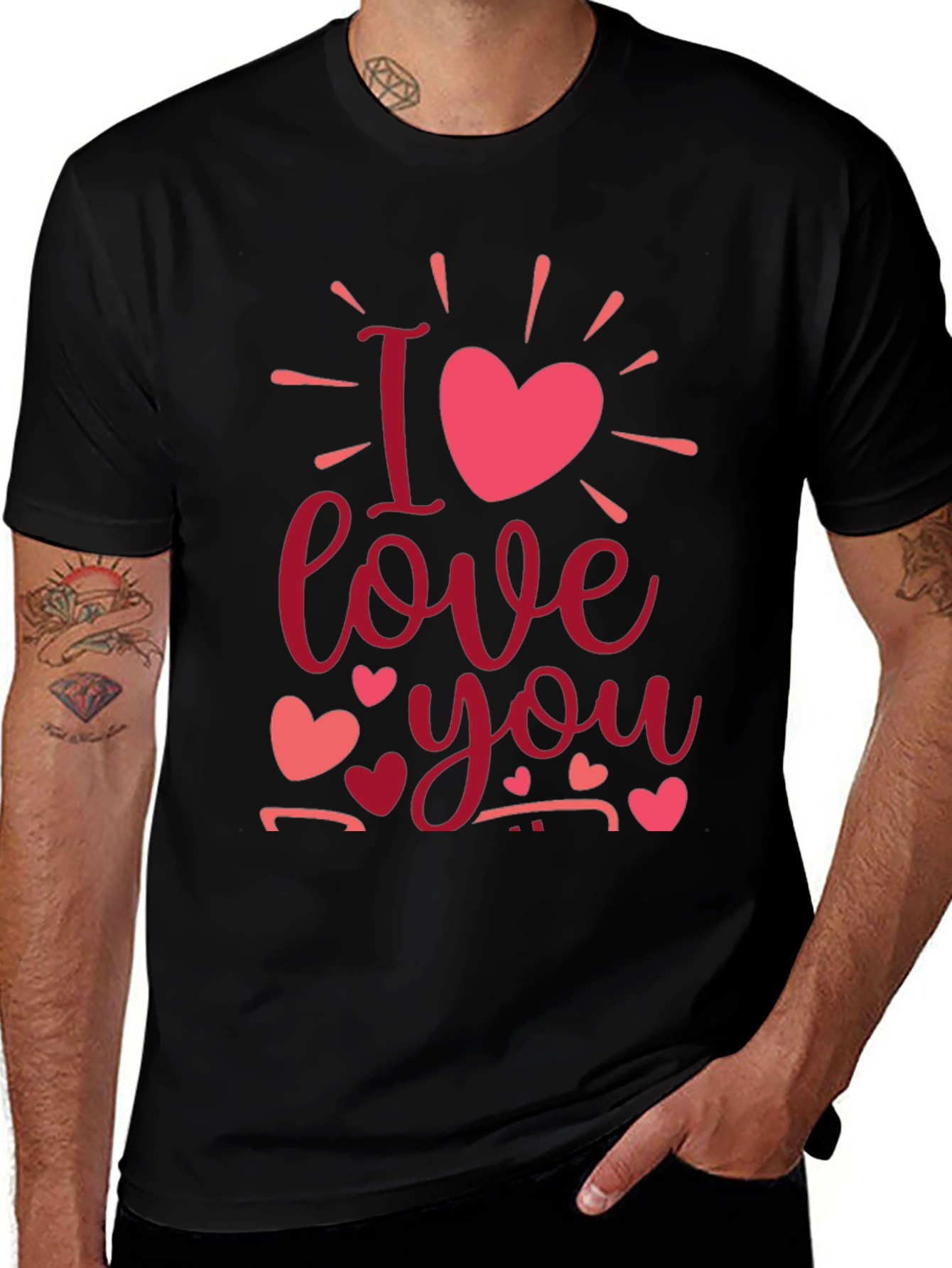 Variant 28 of I Love You Graphic Tee Valentine's Gift