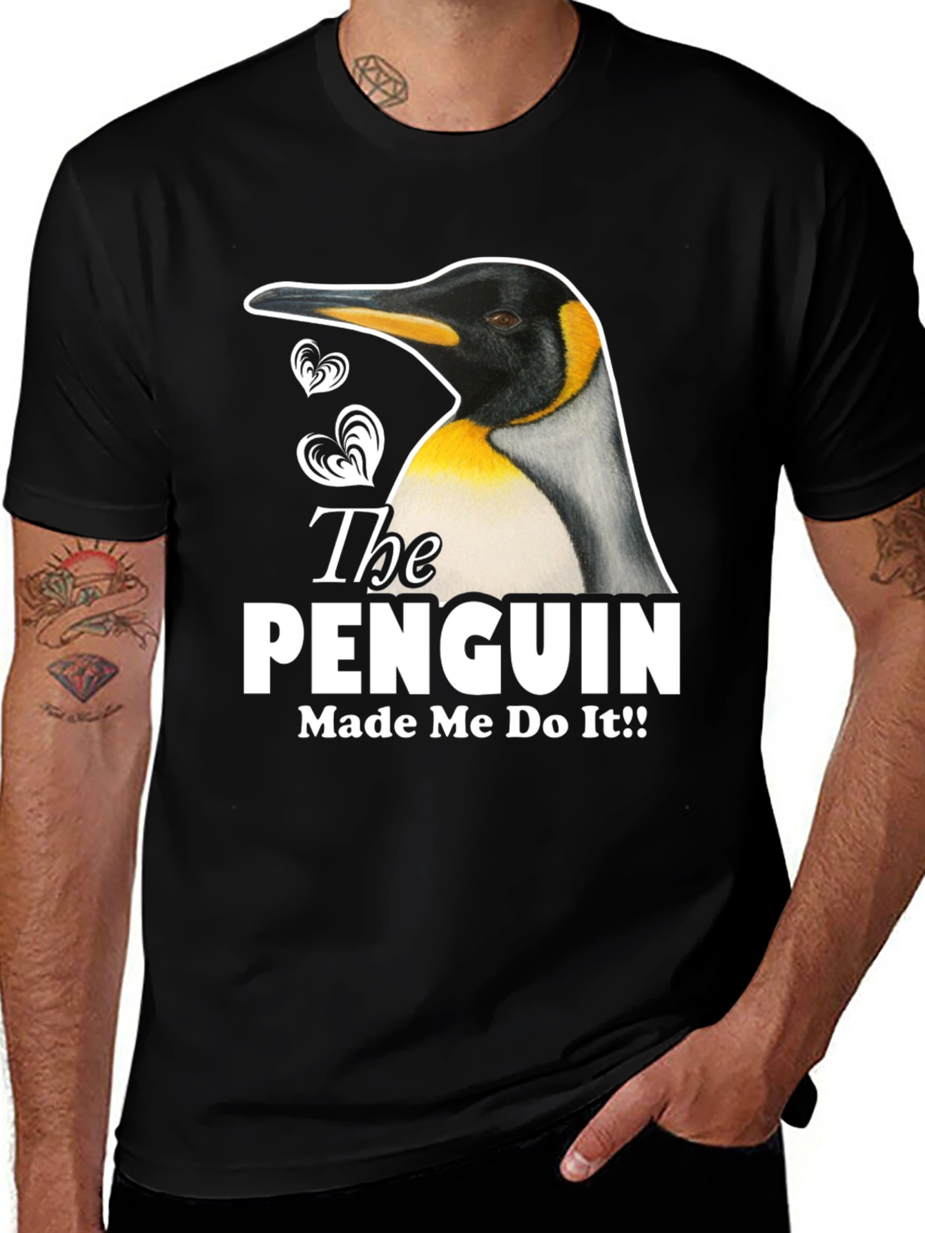 Variant 4 of Penguin Made Me Do It T-Shirt