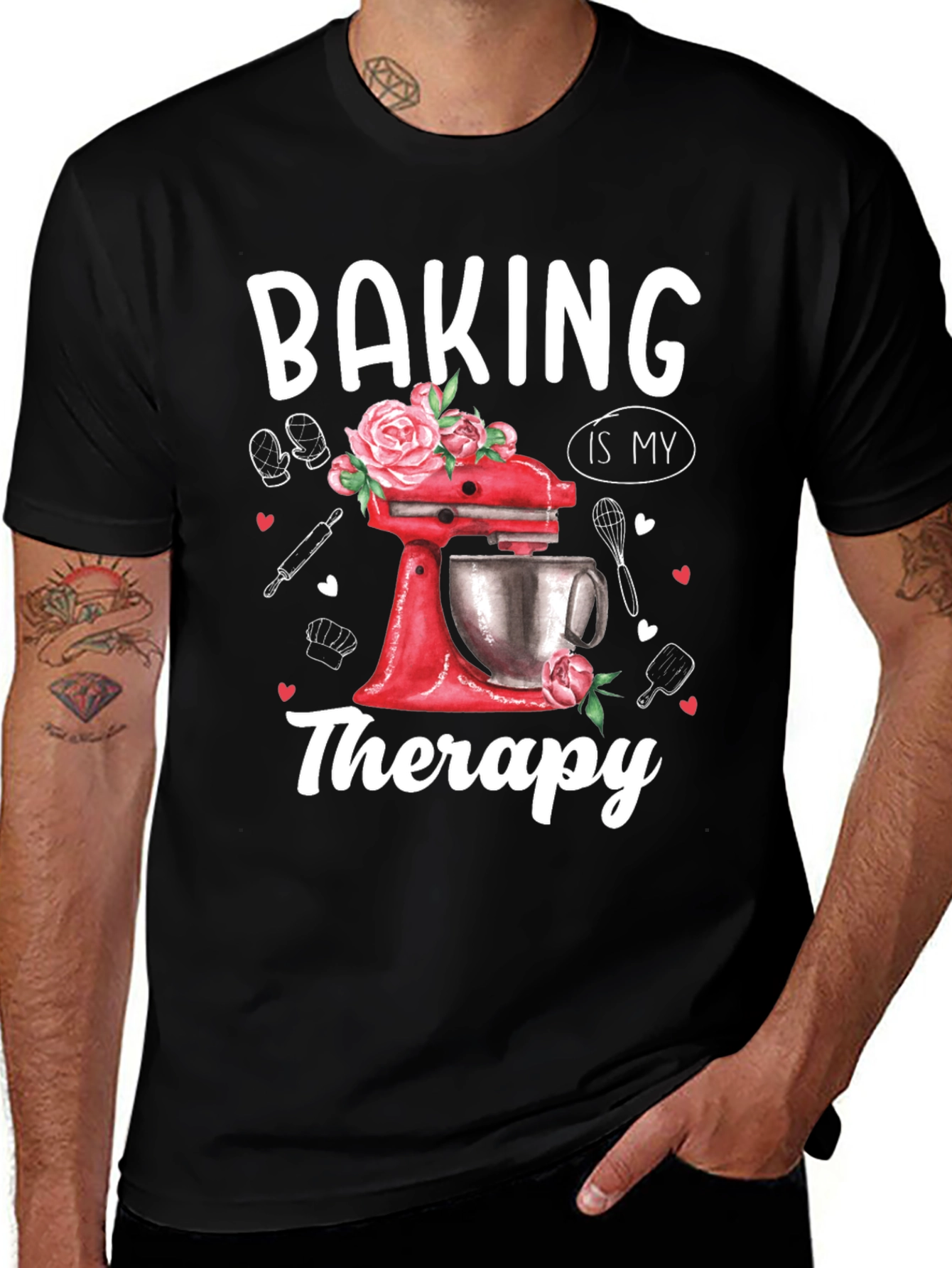 Variant 7 of Baking is My Therapy Graphic T-Shirt