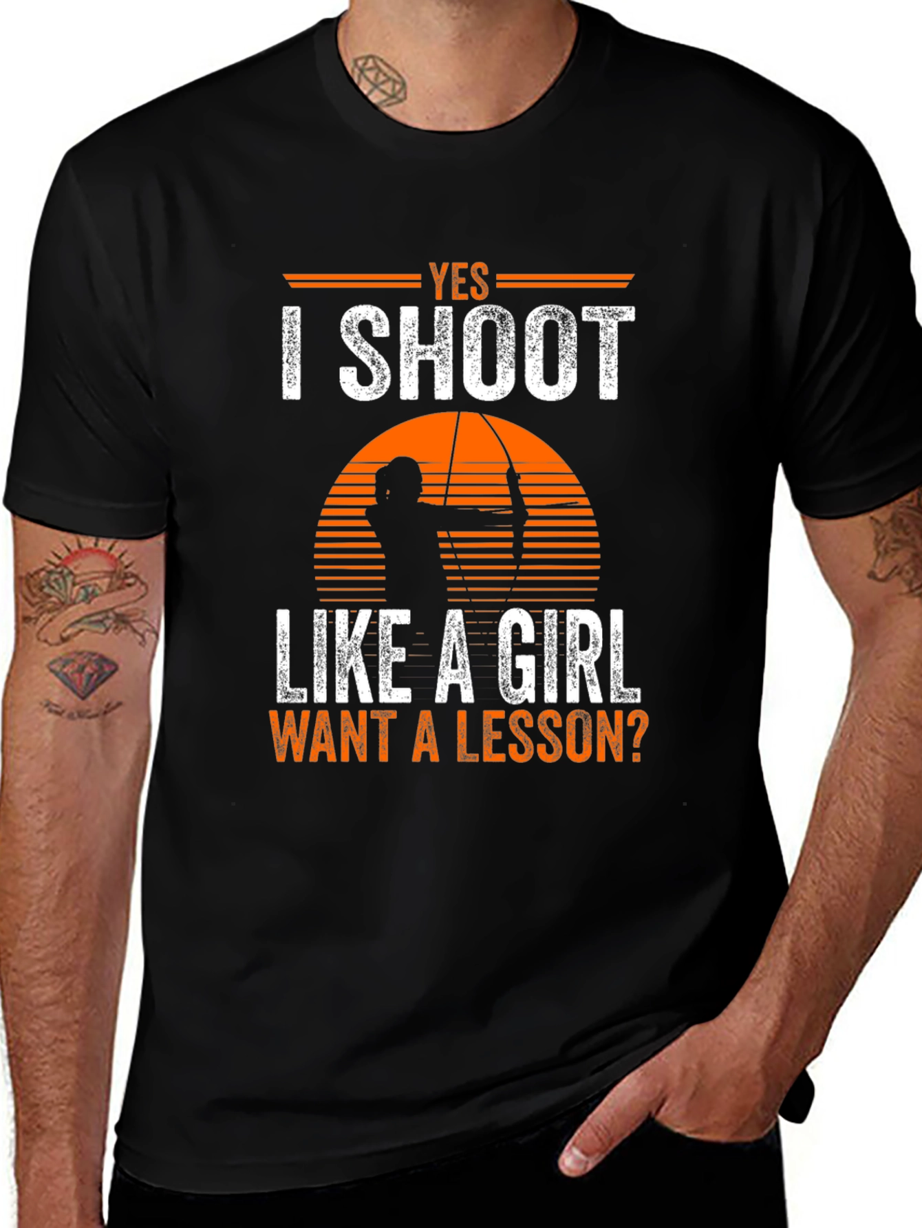 Variant 8 of Yes I Shoot Like a Girl T-Shirt