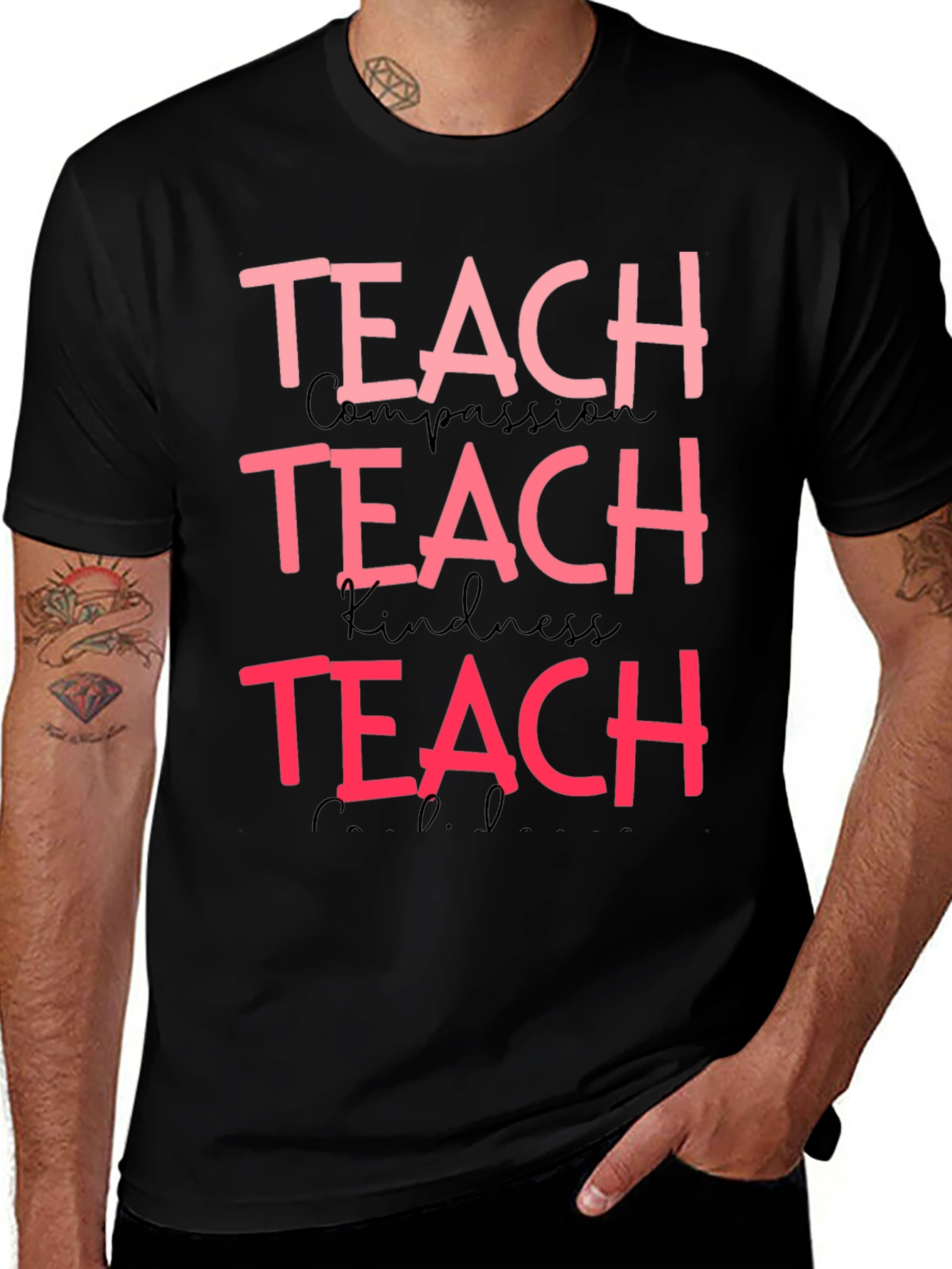 Variant 9 of Teach Compassion, Kindness Graphic Tee