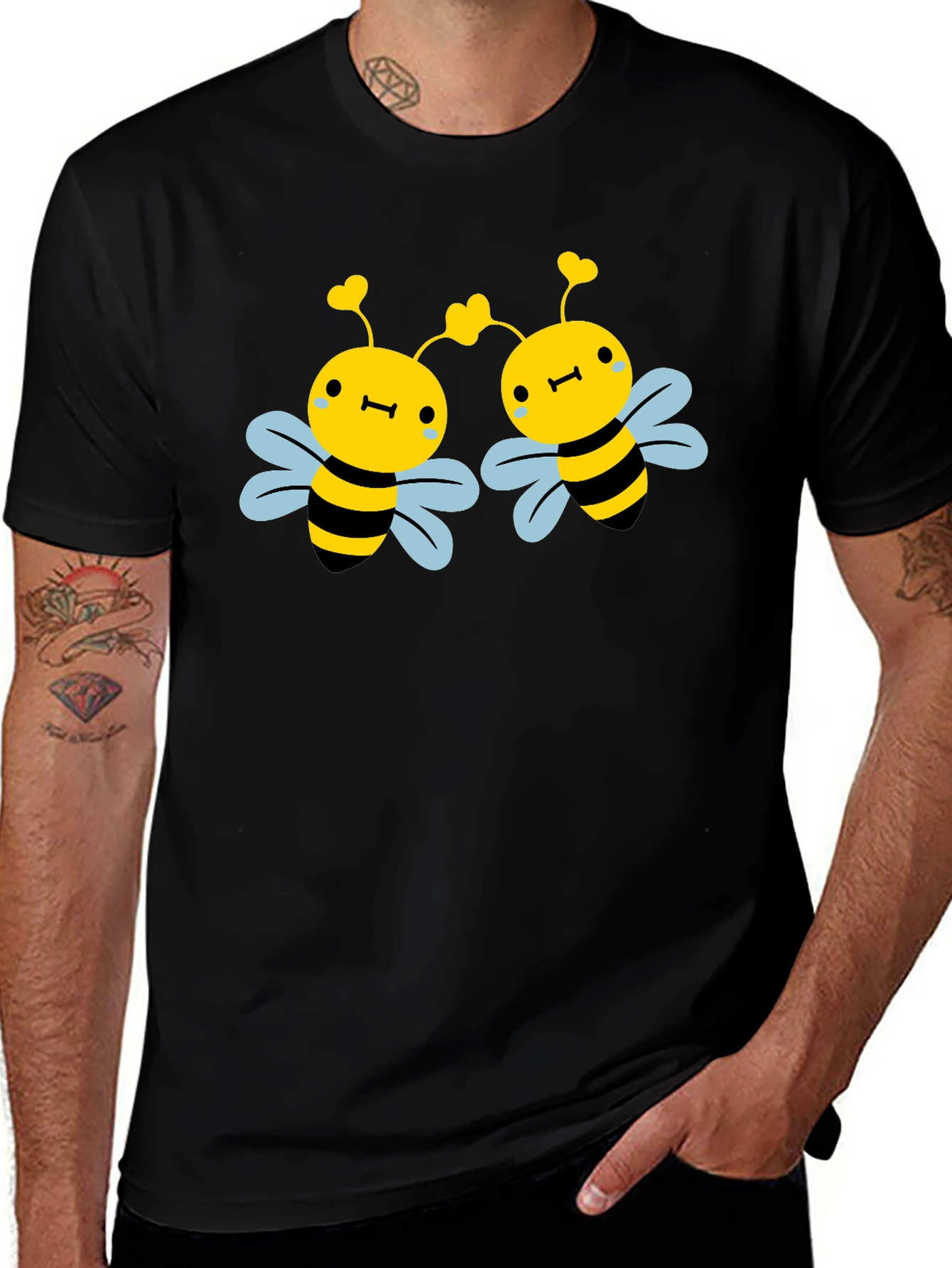 Variant 19 of Cute Bee Love T-Shirt