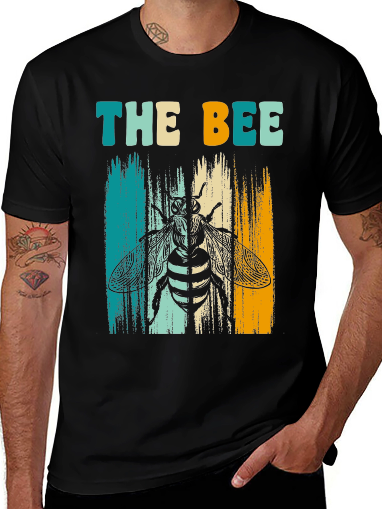 Variant 14 of The Bee Retro Graphic T-Shirt