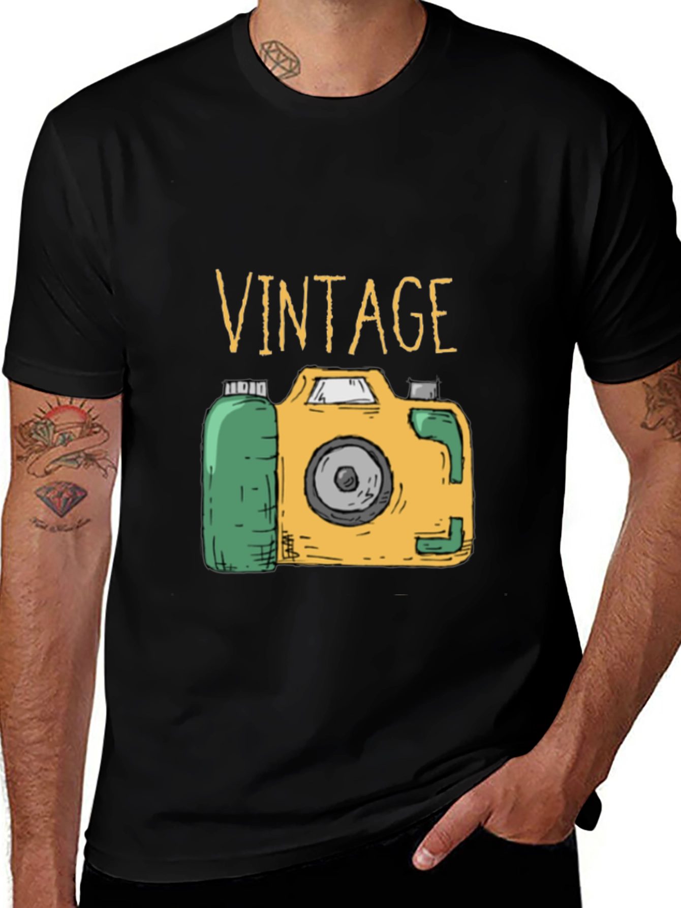 Variant 29 of Vintage Camera Graphic Tee - Retro Style