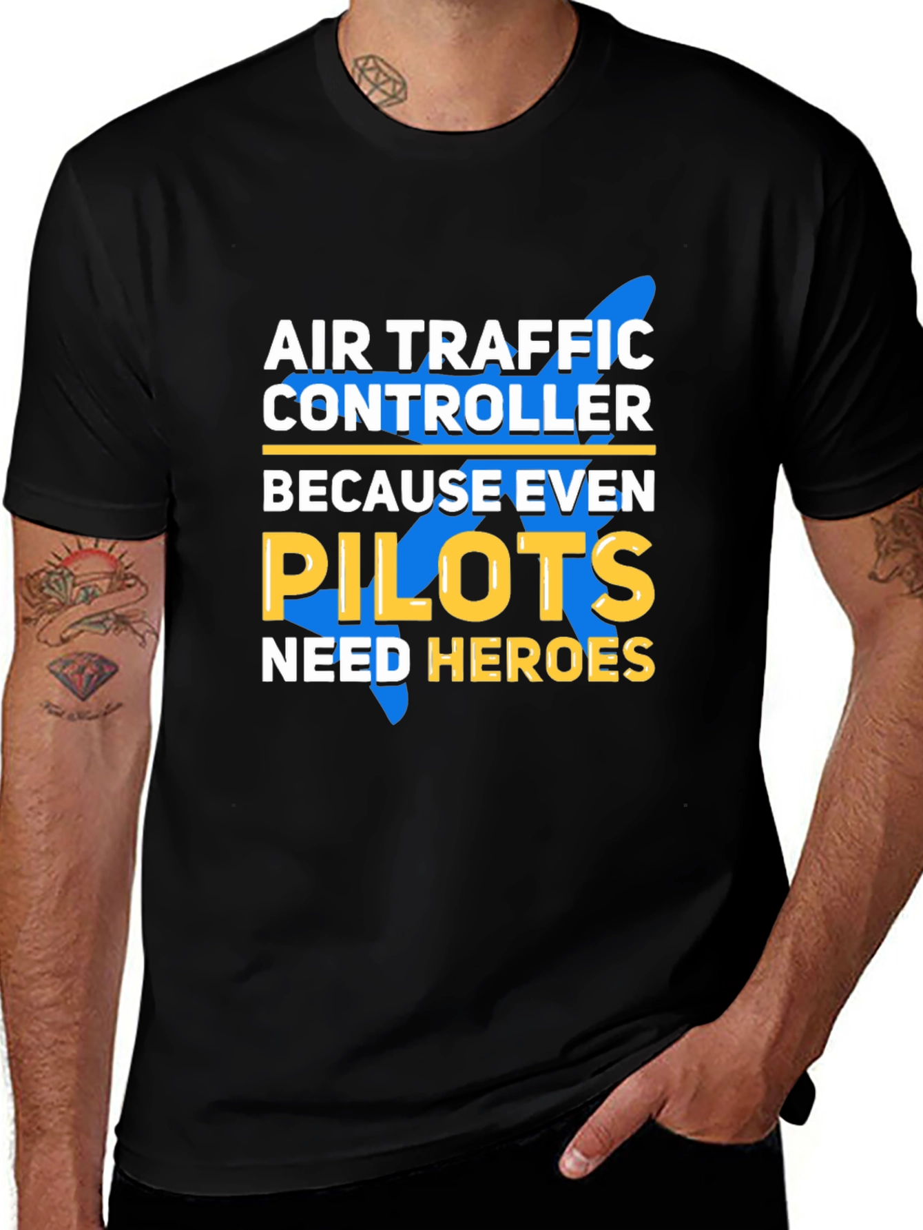 Variant 21 of Air Traffic Controller Pilot Hero T-Shirt