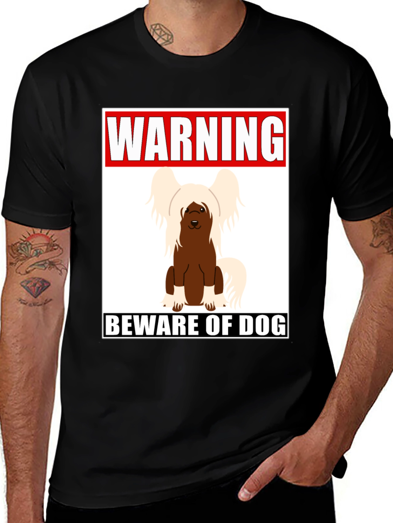 Variant 8 of Warning Beware of Dog T-shirt