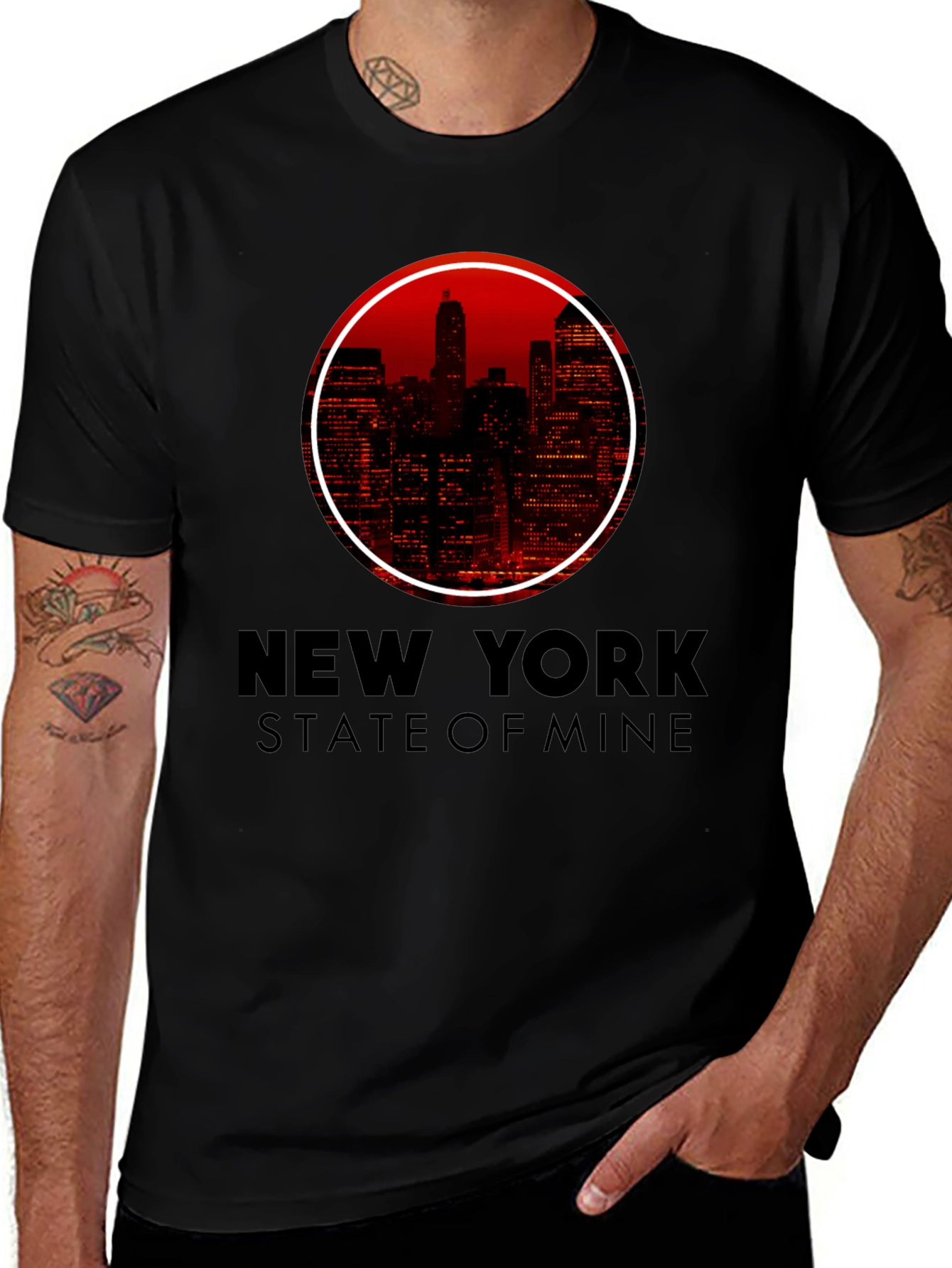 Variant 16 of New York State of Mind Black T-Shirt