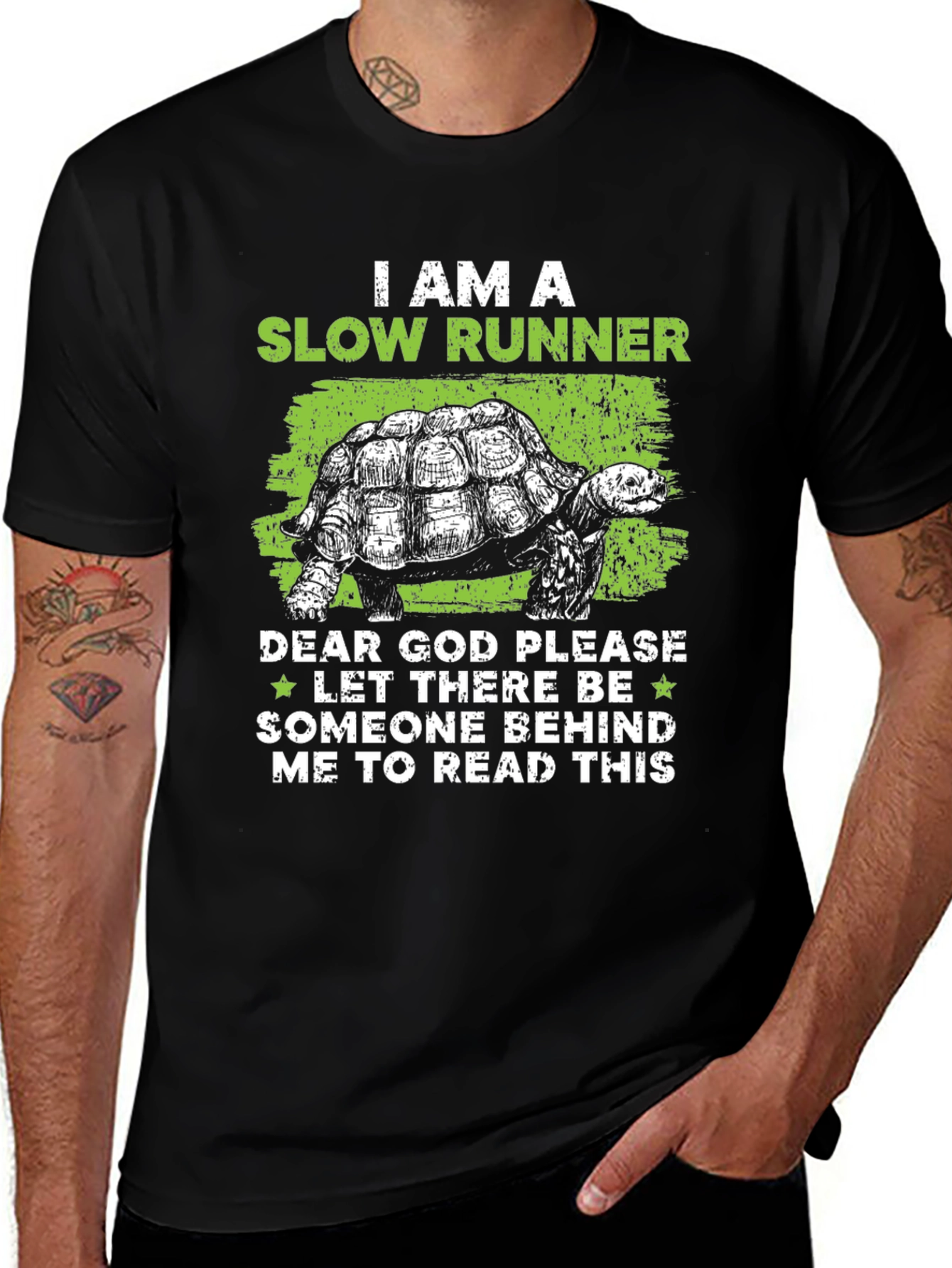 Variant 30 of Slow Runner Turtle Graphic Tee