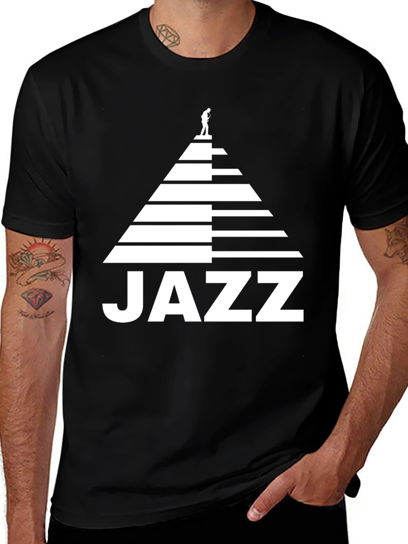 Variant 7 of Jazz Piano Player T-Shirt