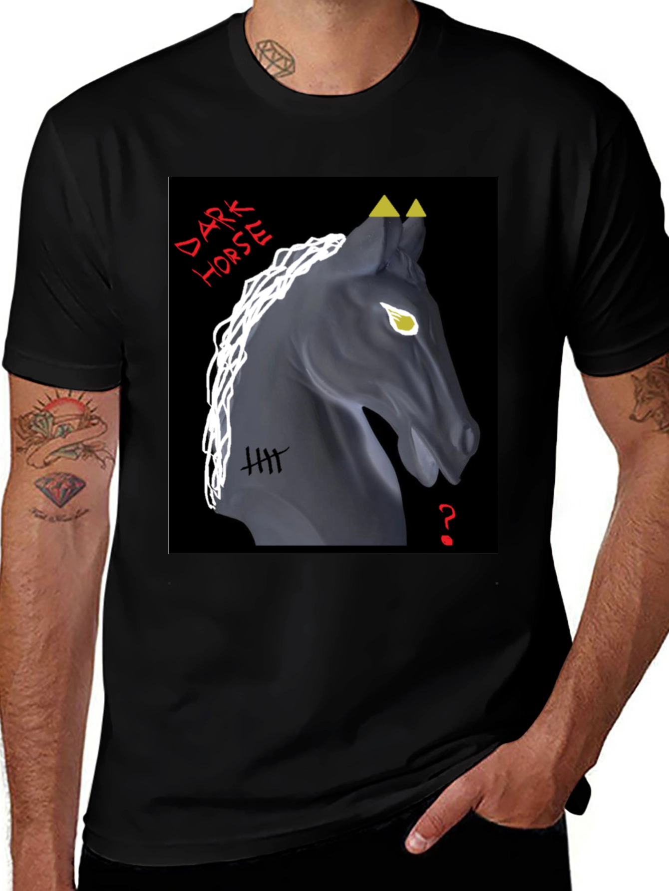 Variant 2 of Dark Horse Graphic Tee - Unique Design