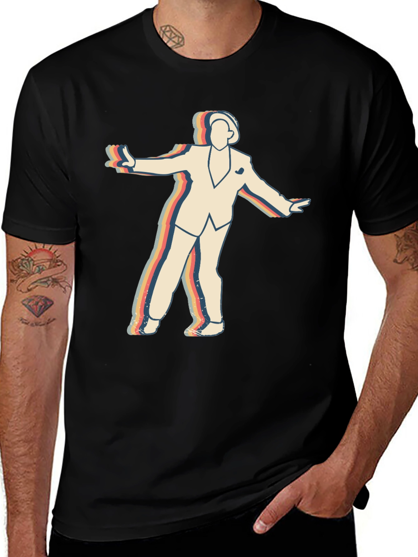 Variant 13 of Retro T-Shirt - Dancing Man Graphic Tee