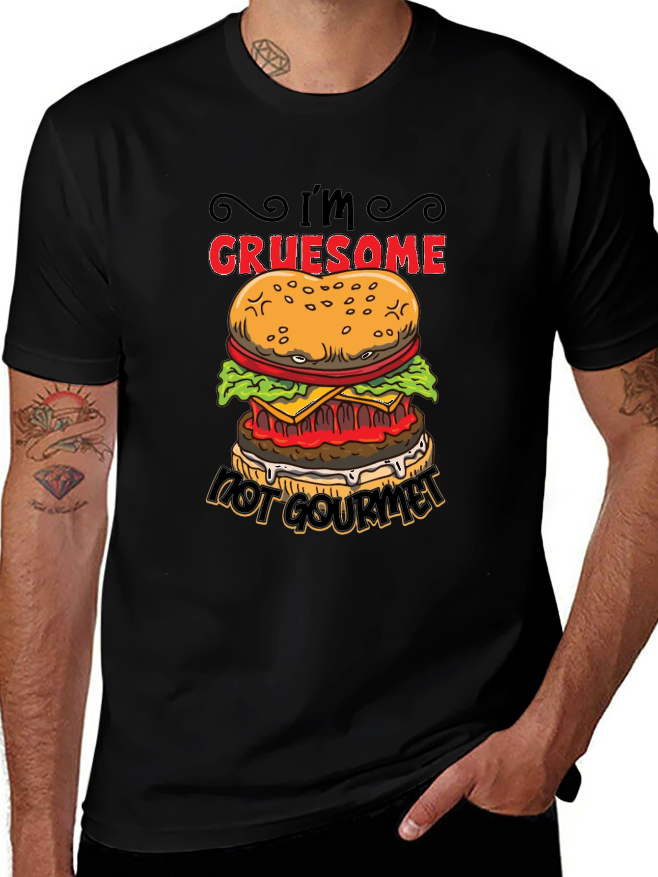 Variant 5 of Gruesome Not Gourmet Burger Graphic T-Shirt