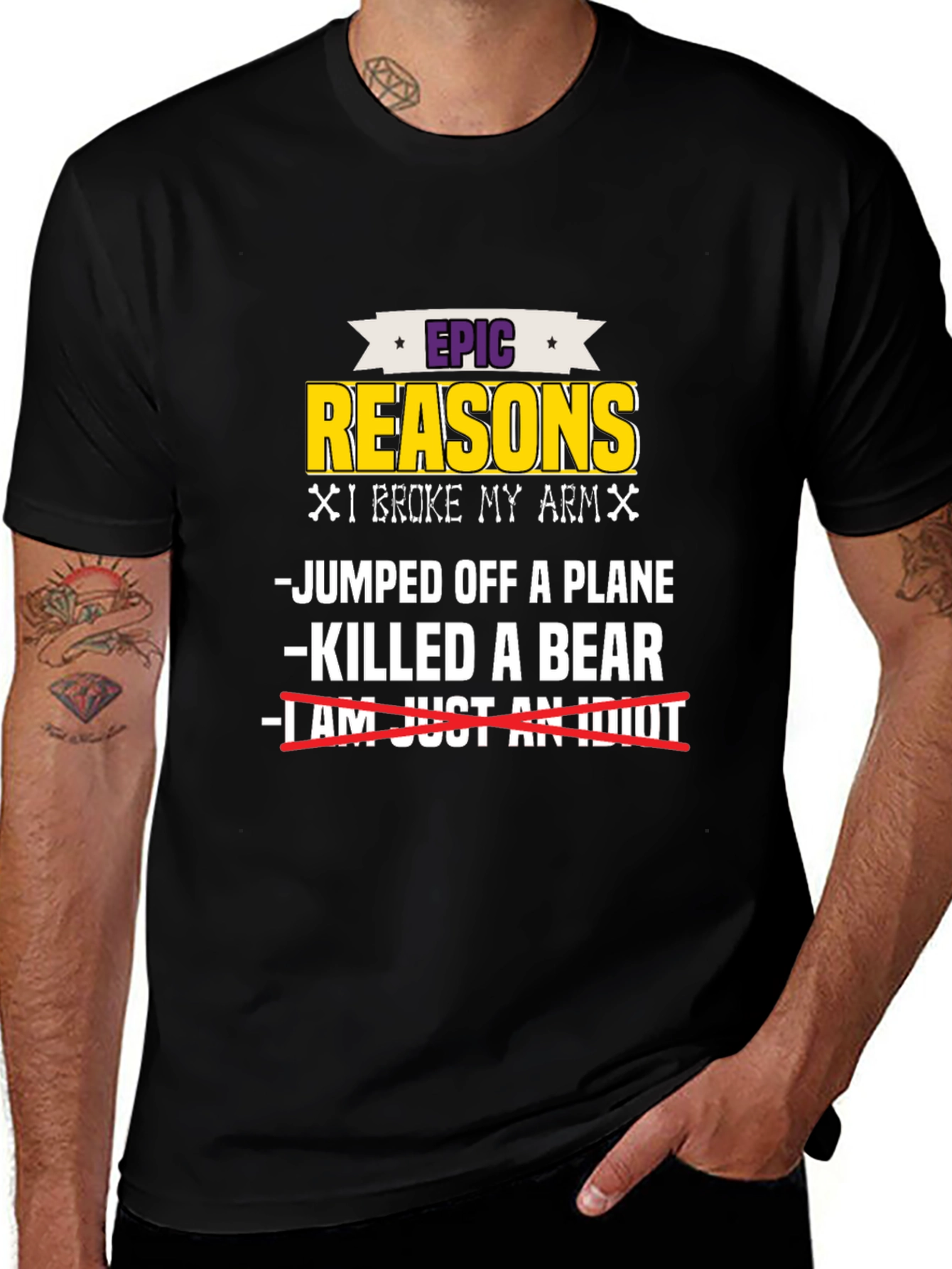 Variant 8 of Epic Reasons I Broke My Arm T-Shirt