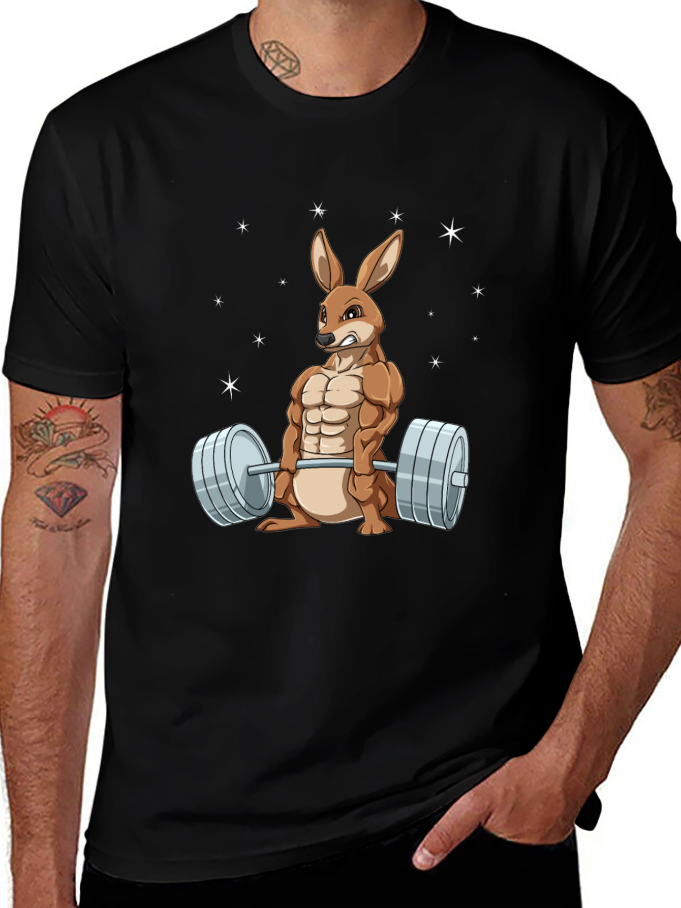 Variant 10 of Funny Gym Kangaroo T-Shirt for Fitness Lovers