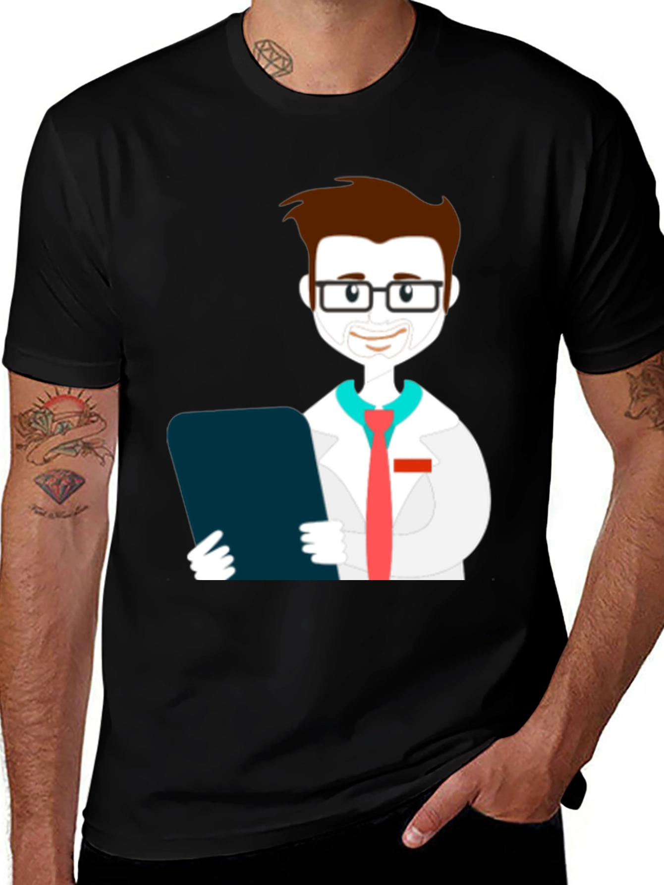 Variant 7 of Cartoon Doctor Graphic Tee