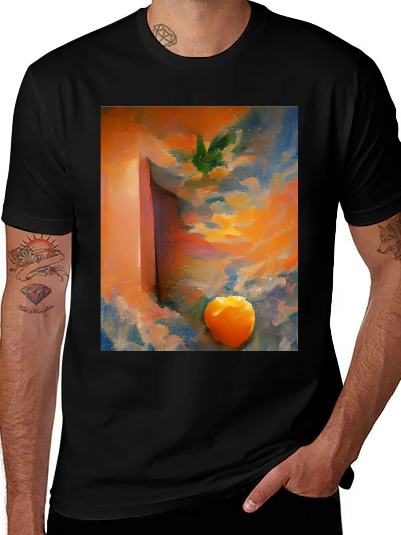 Variant 27 of Abstract Sunset Graphic T-Shirt