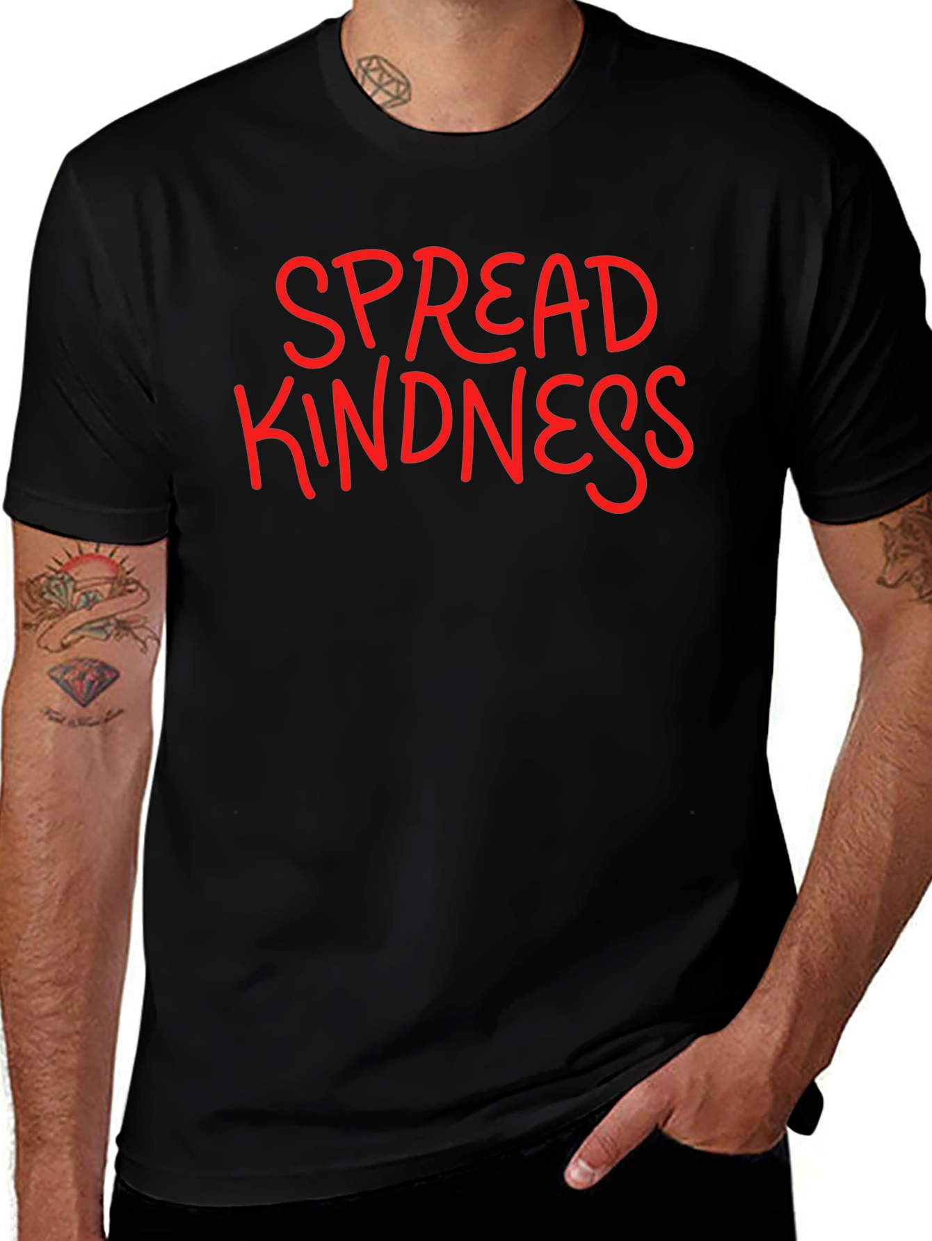 Variant 5 of Spread Kindness Black T-Shirt