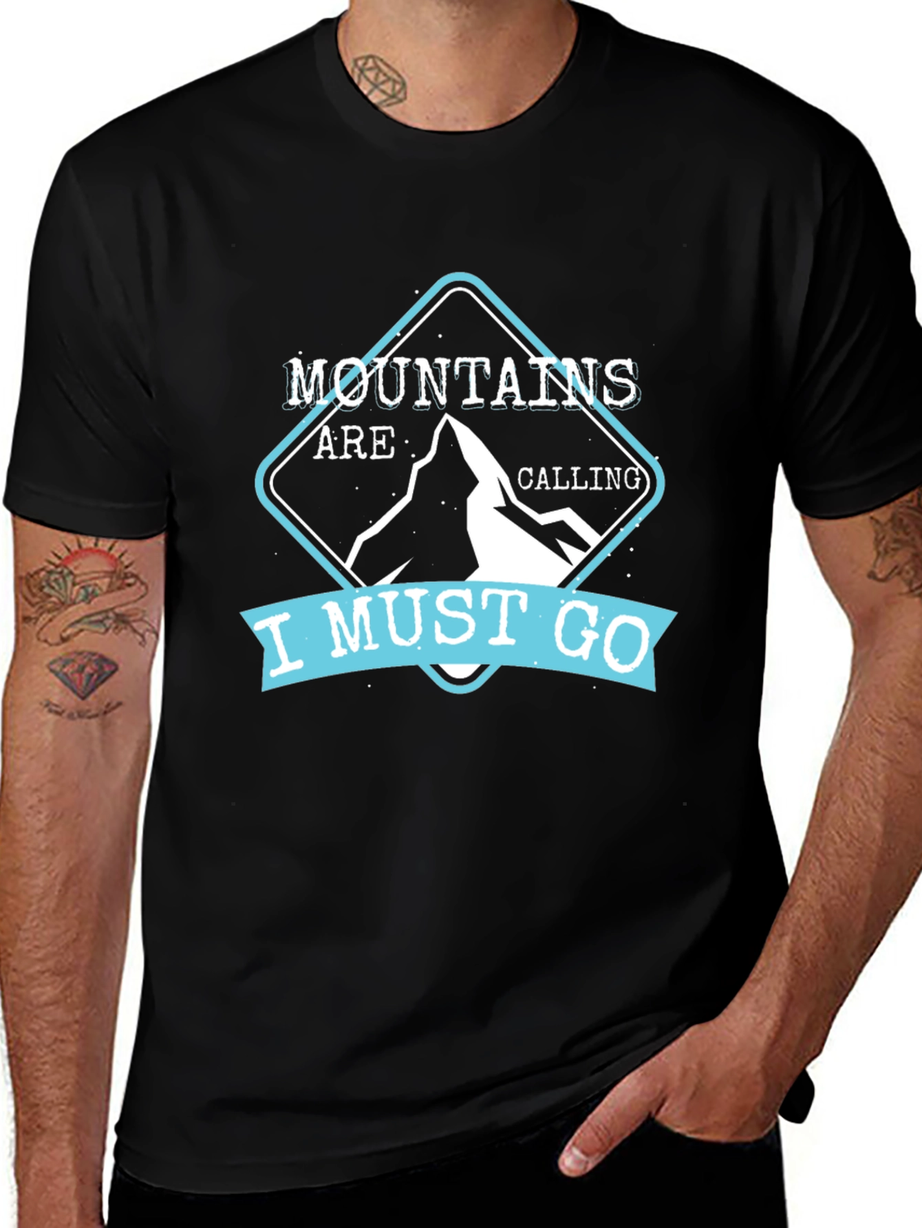 Variant 24 of Mountains Are Calling Graphic T-Shirt