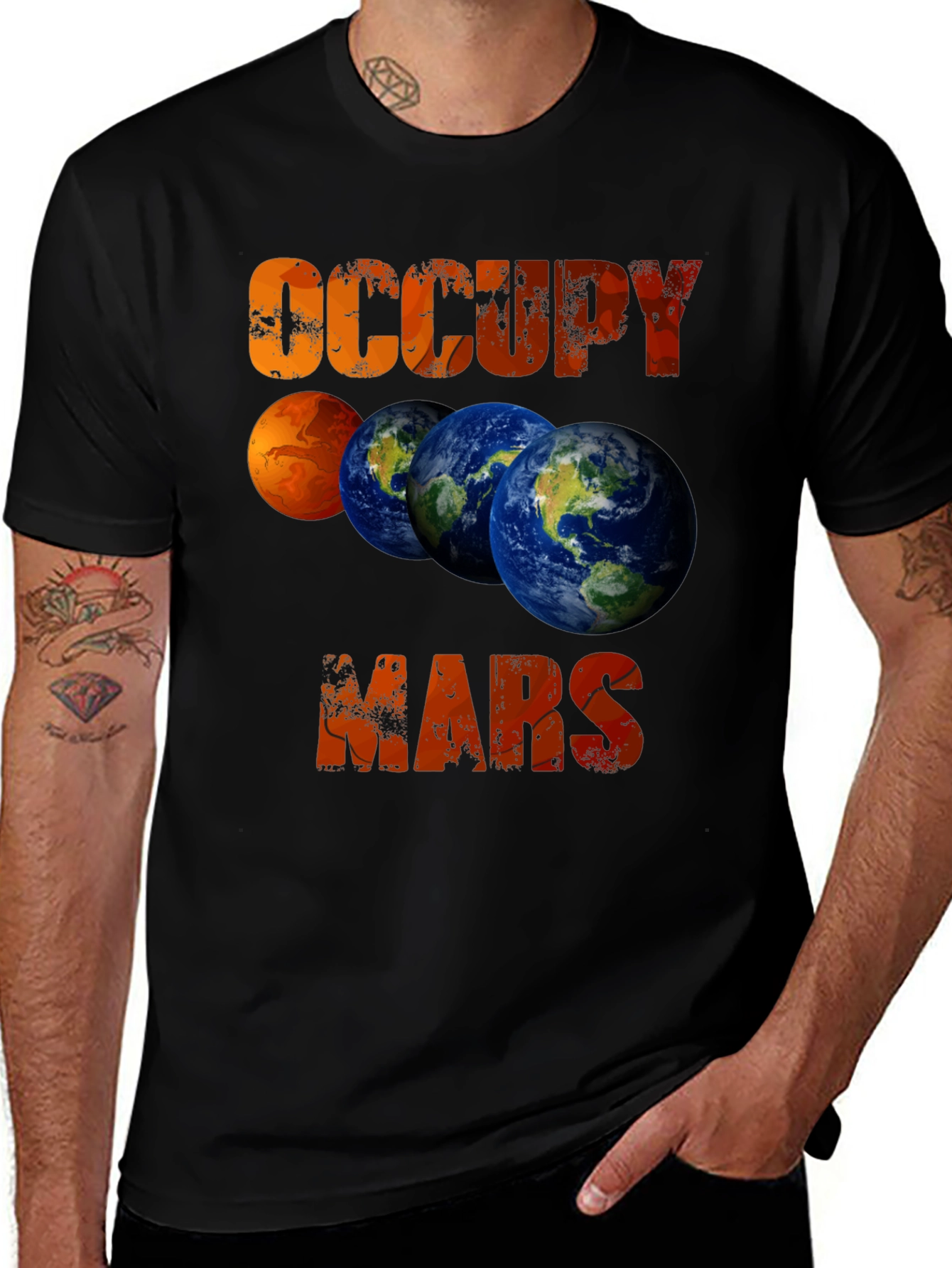 Occupy Mars T-Shirt - Planets & Space Design