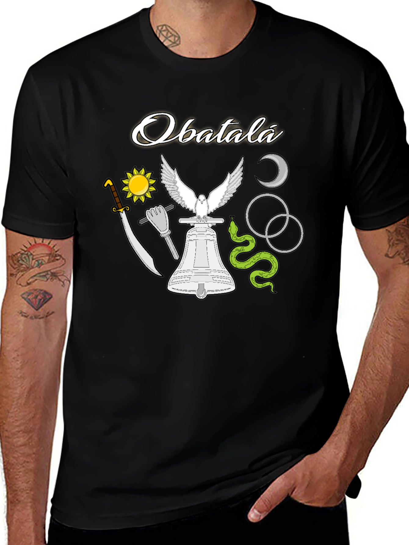 Obatala T-Shirt - West African Deity Symbol